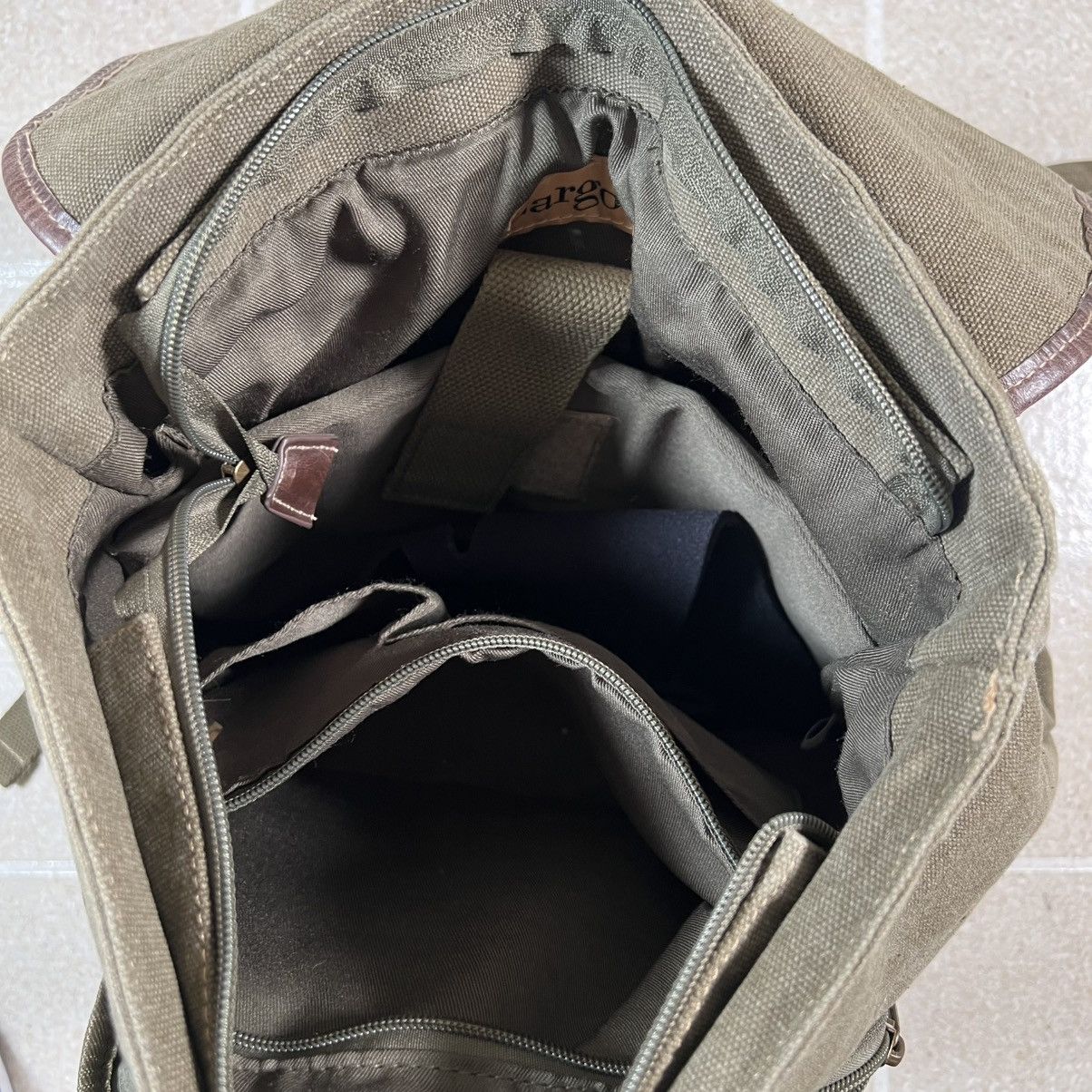 Vintage Cargoit Green Dual Strap Military Mountain Backpack Green Size ONE SIZE - 6 Thumbnail