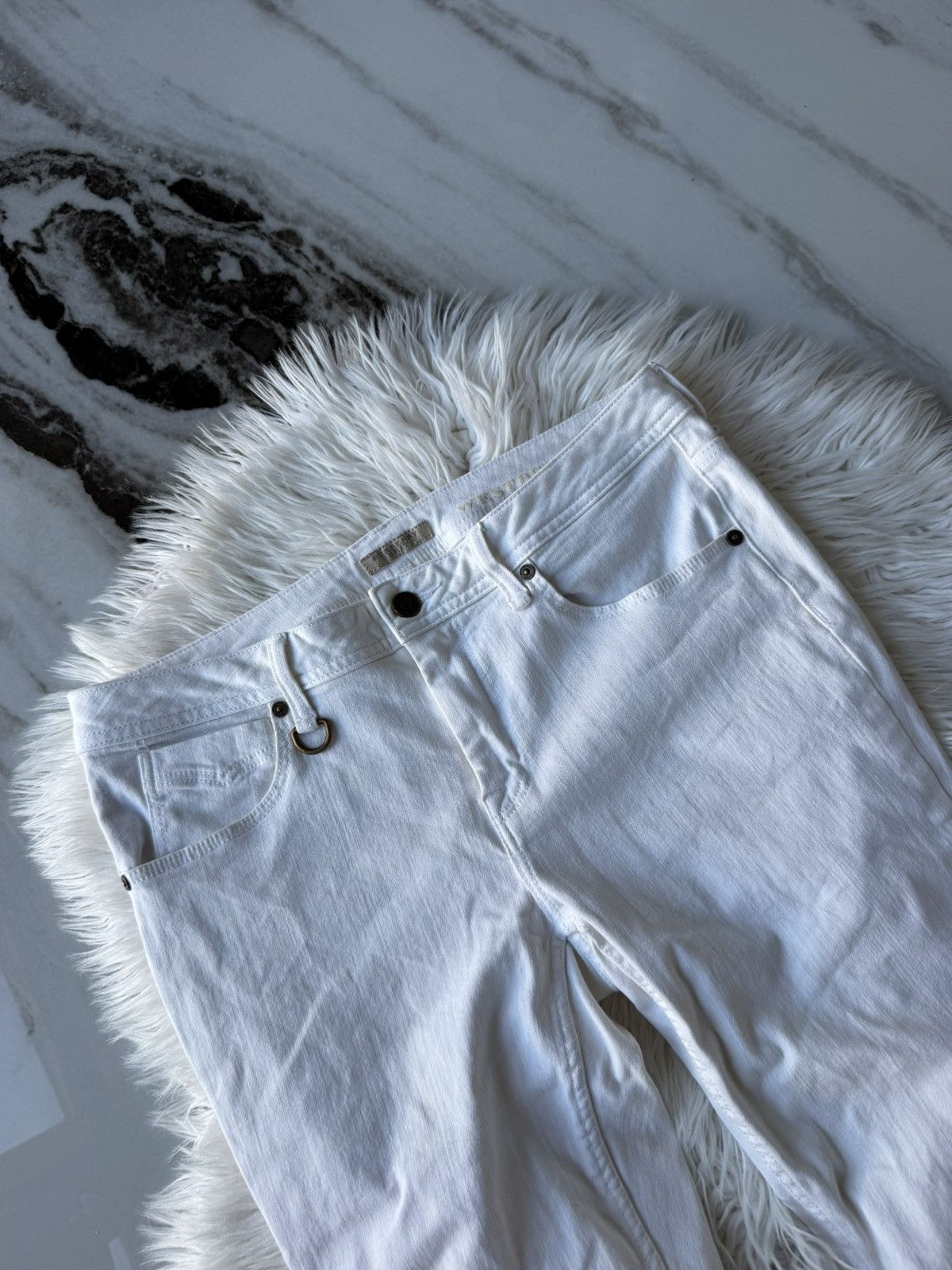 Burberry Burberry Brit White Slim Jeans / Archive Y2K Style / Size 32 Size US 32 / EU 48 - 4 Thumbnail