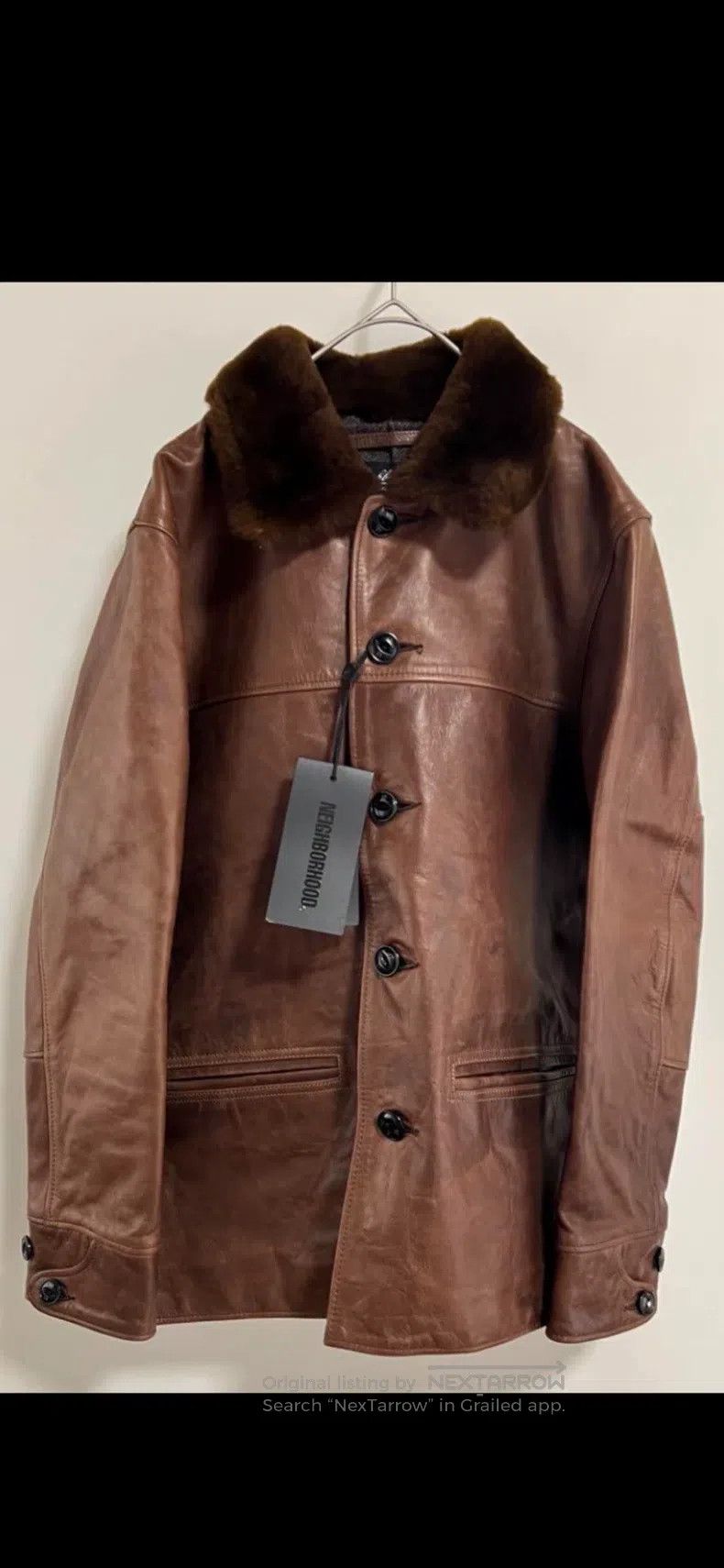 Neighborhood Neighborhood Horse leather conductor's jacket, size S Size US S / EU 44-46 / 1 - 1 Thumbnail