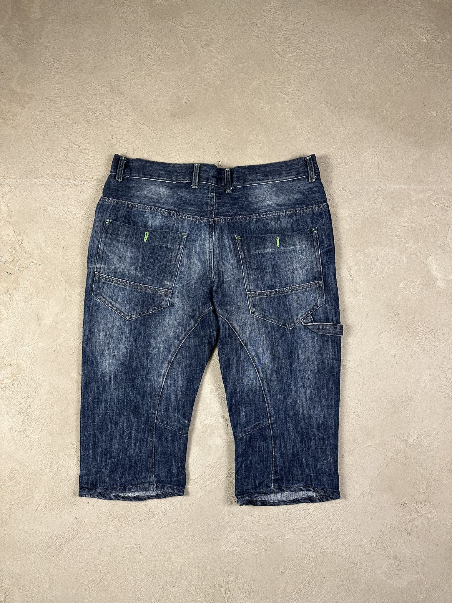 No Fear Vintage Y2k No Fear 3/4 Oversized Jeans Shorts Jorts Size US 36 / EU 52 - 8 Thumbnail