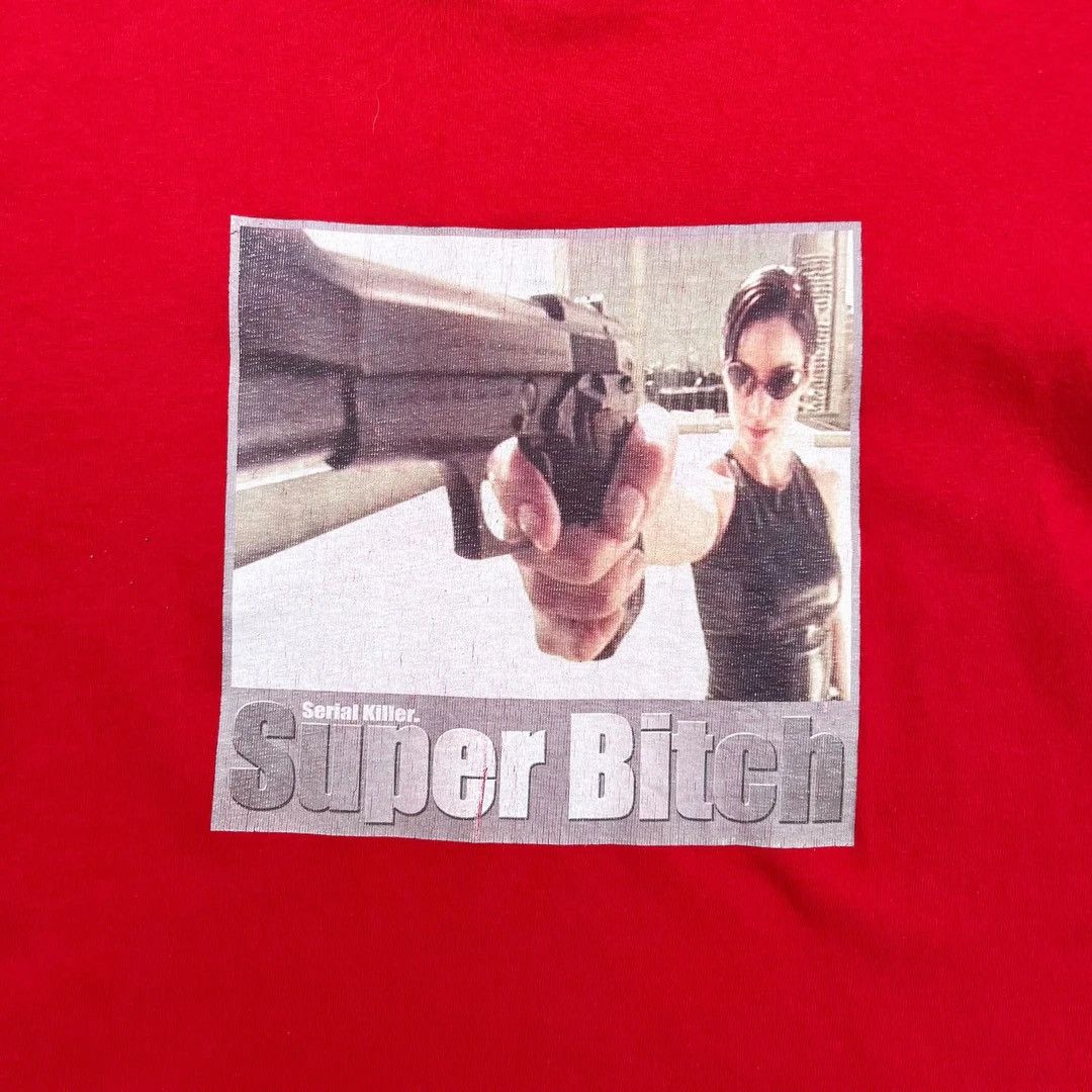 Vintage Serial Killer The Matrix 90s Super Bitch Vtg Movie USA Tee Size M / US 6-8 / IT 42-44 - 2 Thumbnail