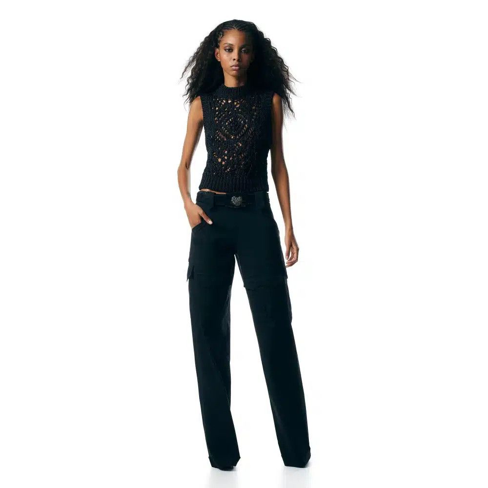 Tom Ford o1loc1c0625 TSK294 Silk Sleeveless Top in Black Size XXS / US 00 / IT 34 - 2 Thumbnail