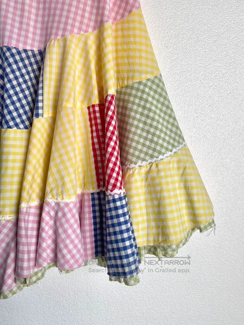 Comme des Garcons Comme Des Garcons size M Dual hem multicolored plaid patch Size 23" - 6 Thumbnail