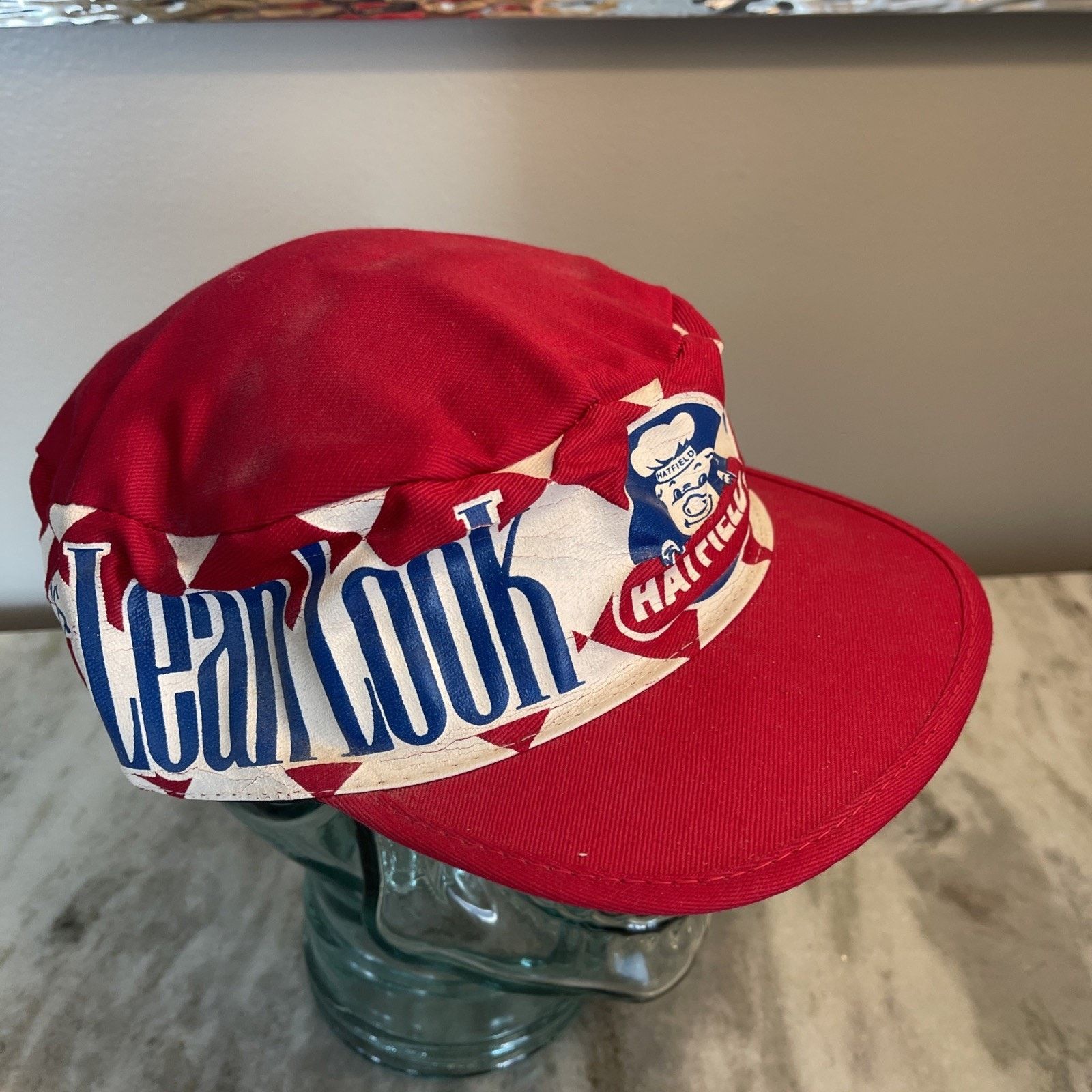 Vintage Vtg Hatfield Quality Meats Painters Cap Hat New Nos NWD Rare Size ONE SIZE - 4 Thumbnail