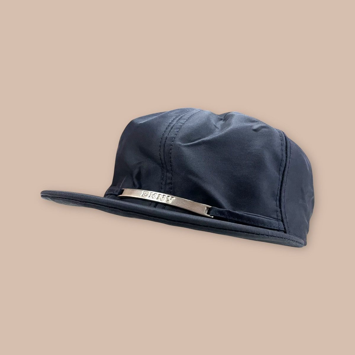 DKNY Vintage DKNY Dark Navy Shining Nylon Hat Size ONE SIZE - 2 Thumbnail