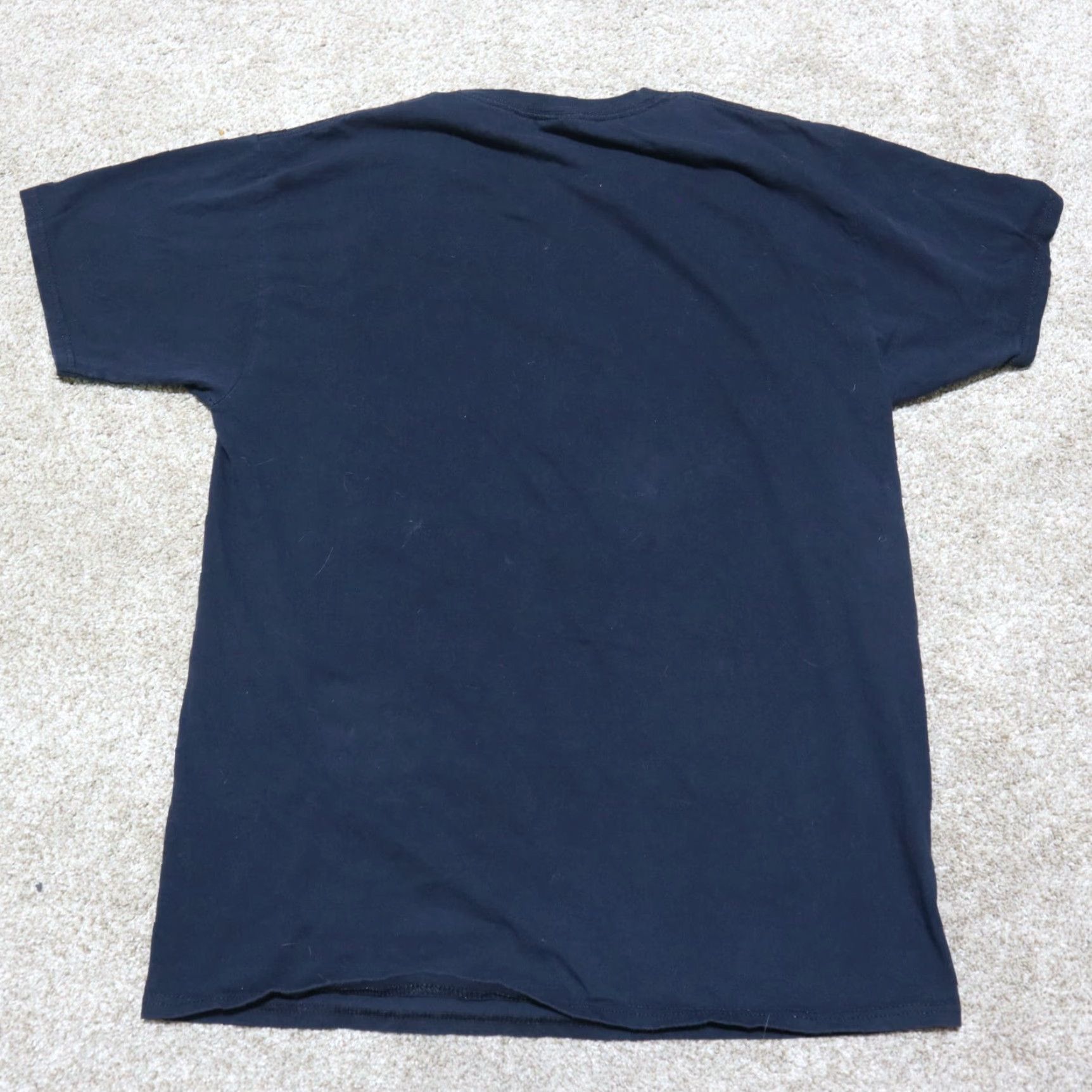 Fruit Of The Loom Nike Shirt Mens L Black American Flag USA Pride Patriotic Gift Short Sleeve Crewneck Tee Size US 33 - 7 Thumbnail