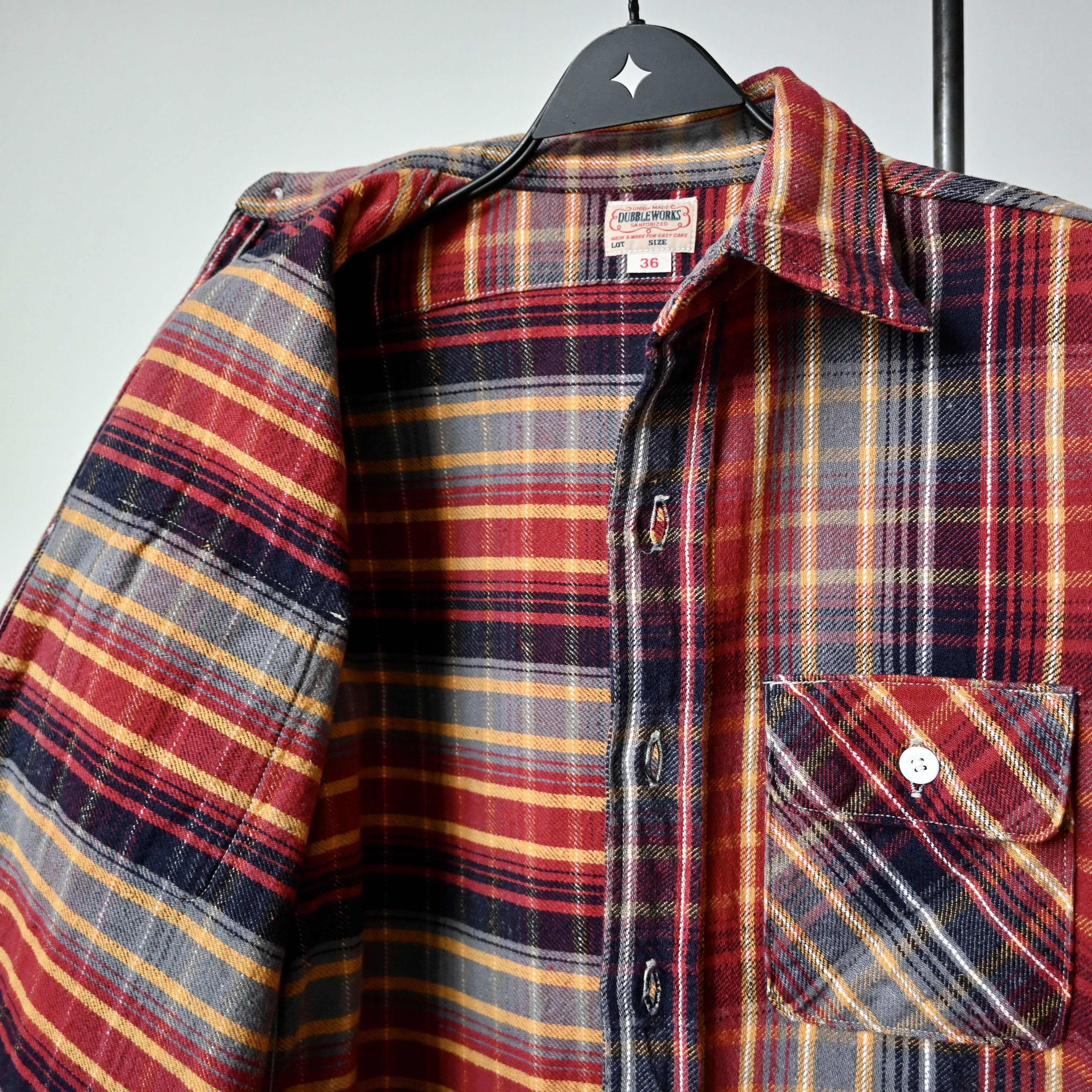 Warehouse & Co. DUBBLE WORKS by Warehouse heavyweight flannel shirt, 36 Size US XS / EU 42 / 0 - 9 Thumbnail