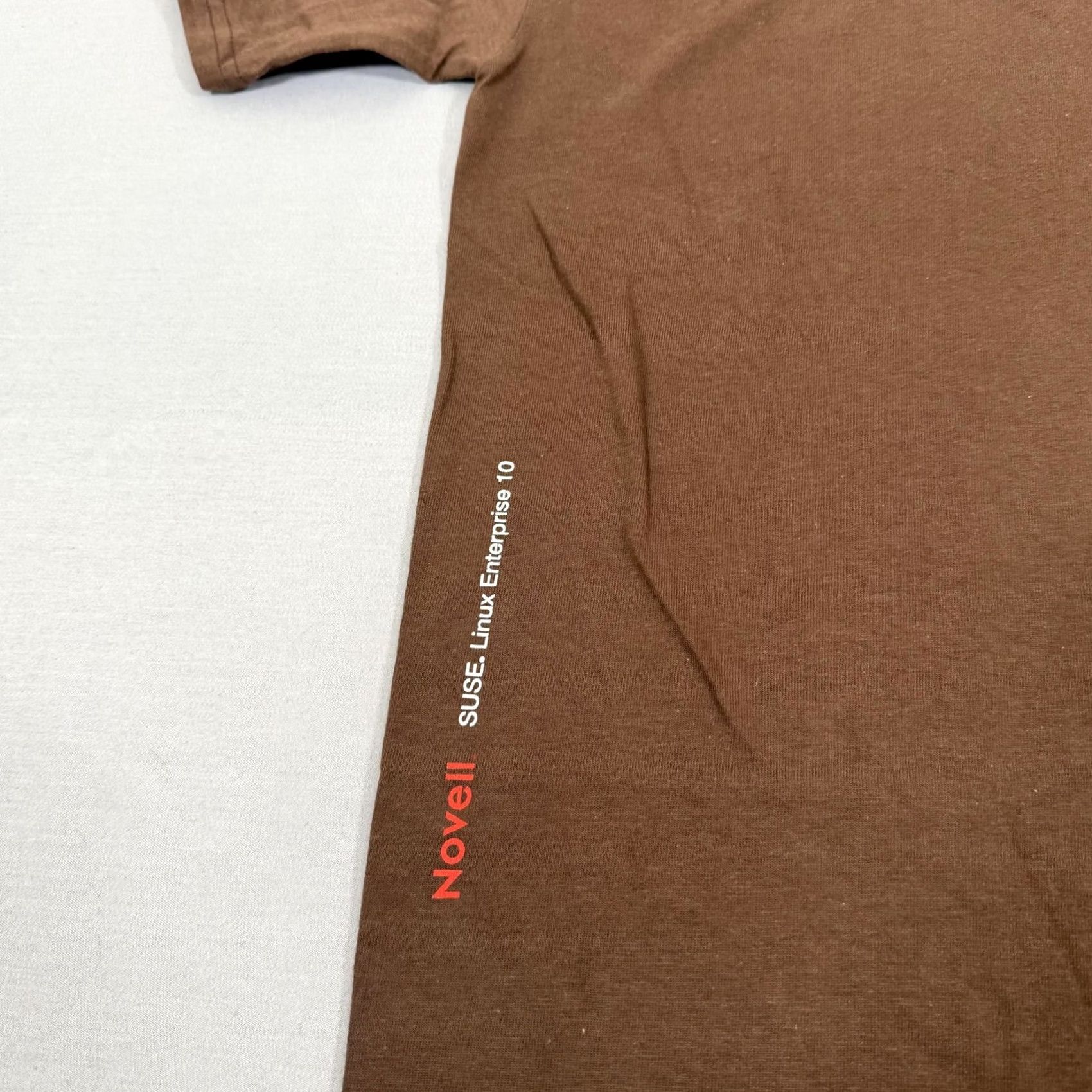 Hanes VINTAGE Linux Shirt Mens 2XL Brown Computer Tech Promo Tee Penguin Y2K Size US XXL / EU 58 / 5 - 4 Thumbnail