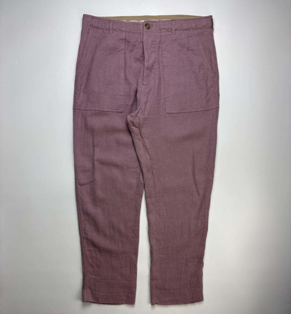 Nanushka Nanushka Gauis Linen Pink Trousers Size US 34 / EU 50 - 2 Thumbnail