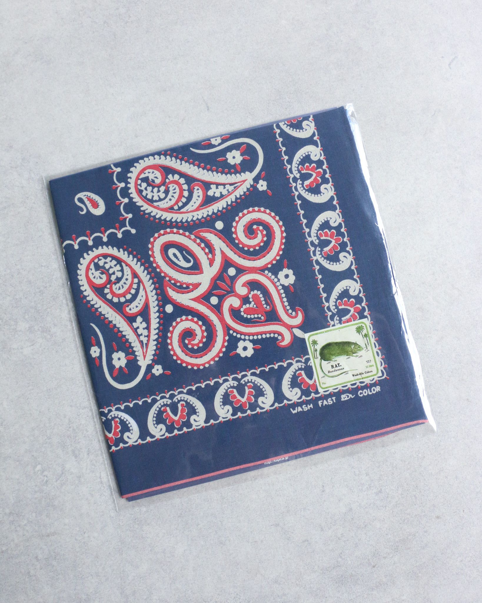Kapital RAT. Paisley Bandana Navy