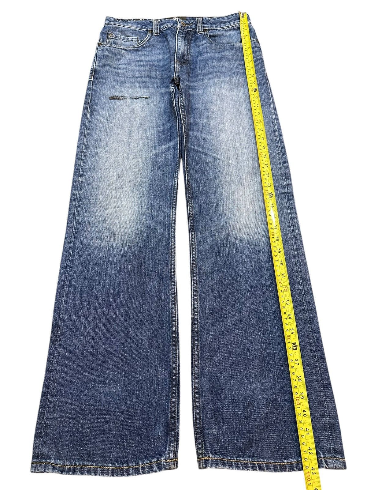 Timberland Vintage Timberland Blue Faded Wash Distress Loose Jeans Size US 32 / EU 48 - 13 Thumbnail