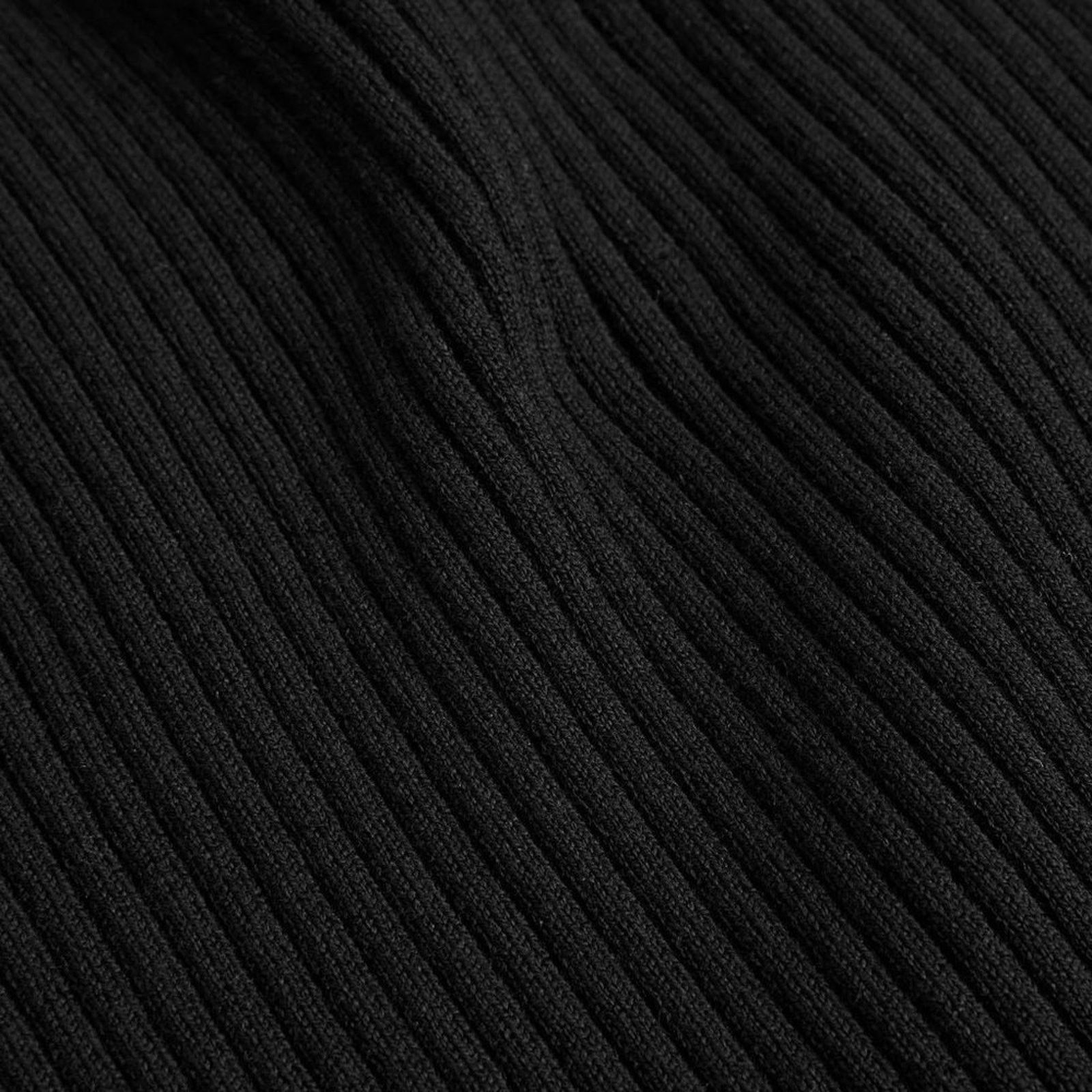 Nordstrom RUMOR Women's Black Rib Knit Vest Top Sz M Size M / US 6-8 / IT 42-44 - 6 Thumbnail