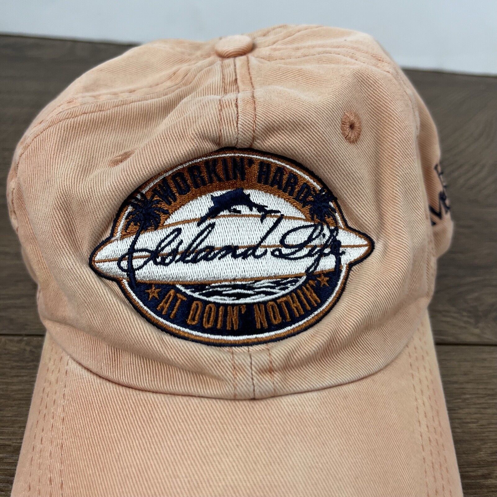 Other Island Life Hat Working Hard At Doing Nothing Hat Adjustable Size ONE SIZE - 7 Thumbnail