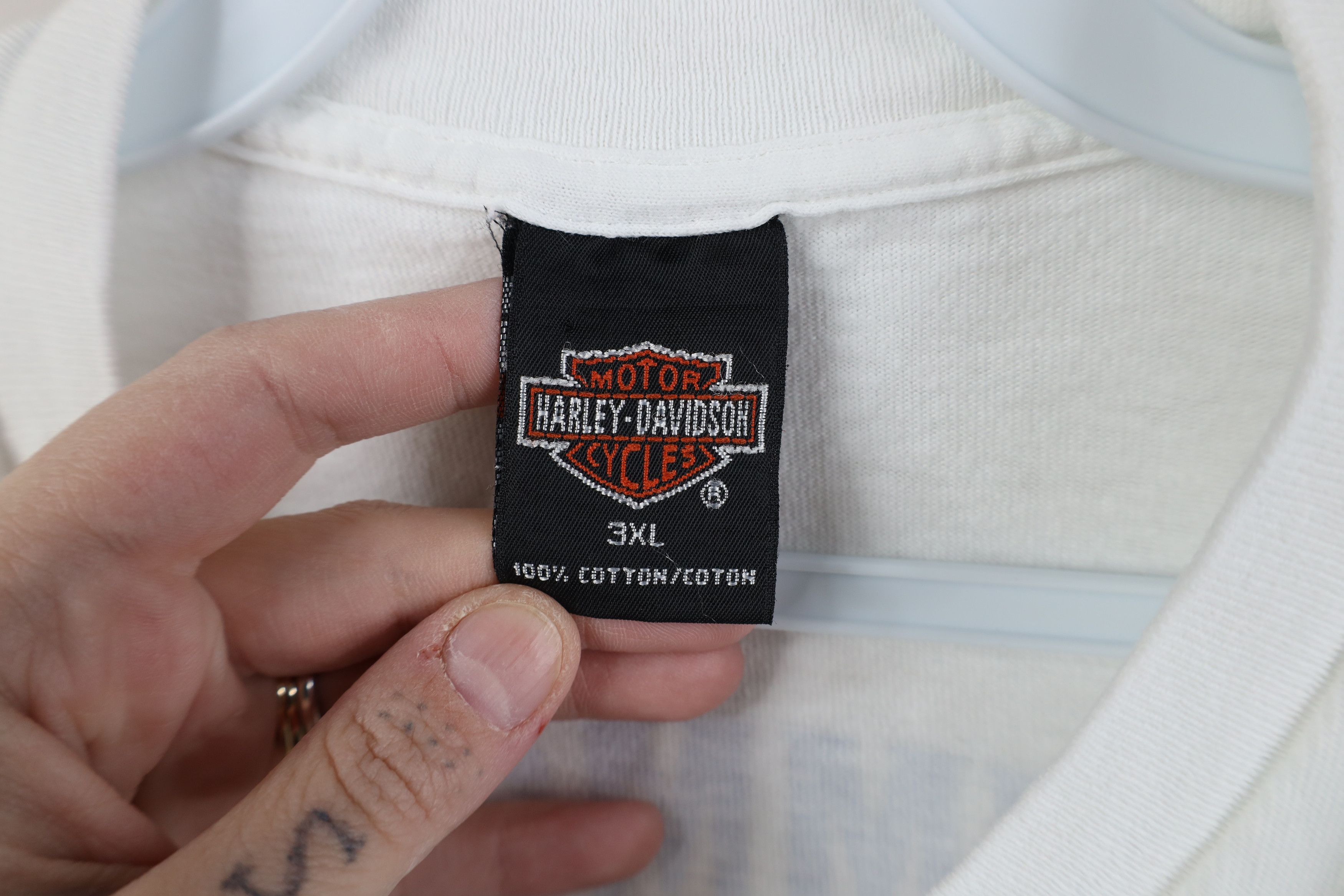 Harley Davidson Vintage 90s Harley Davidson Spell Out Short Sleeve T-Shirt Size US XXL / EU 58 / 5 - 10 Thumbnail