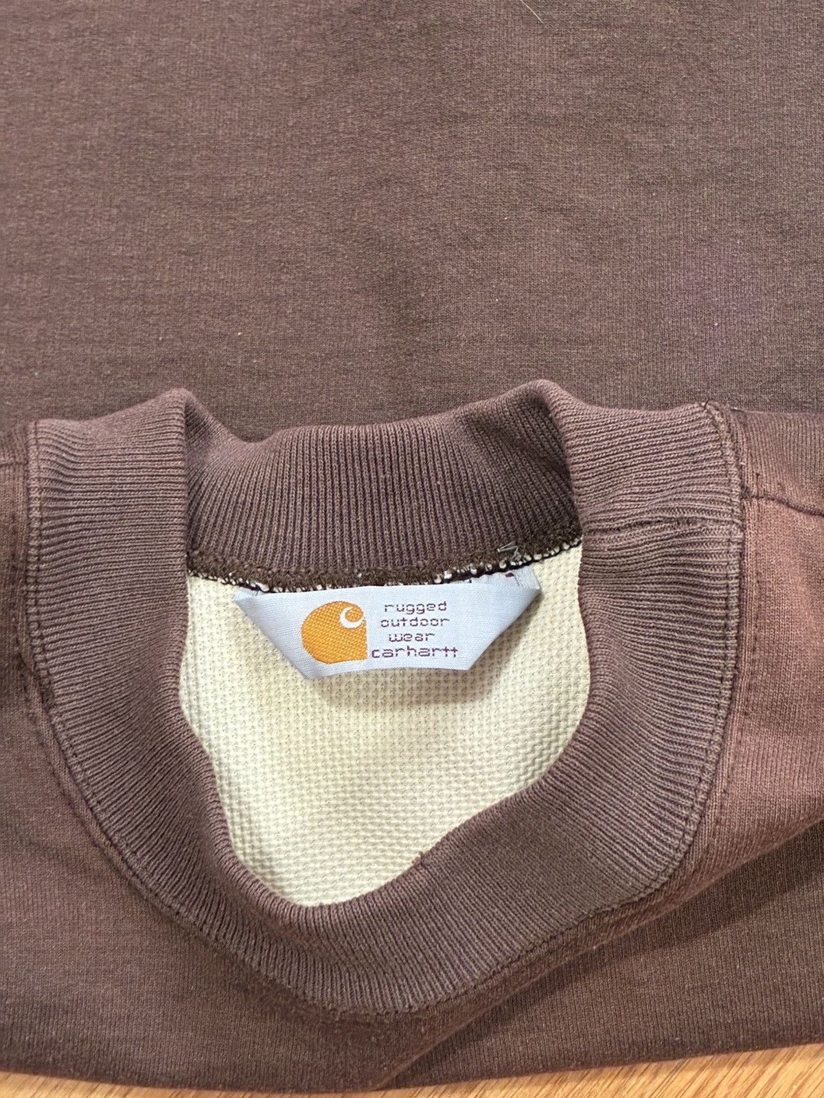 Carhartt Carhartt Thermal Lined Fleece Crewneck Sweatshirt K03 90s Size US M / EU 48-50 / 2 - 19 Thumbnail