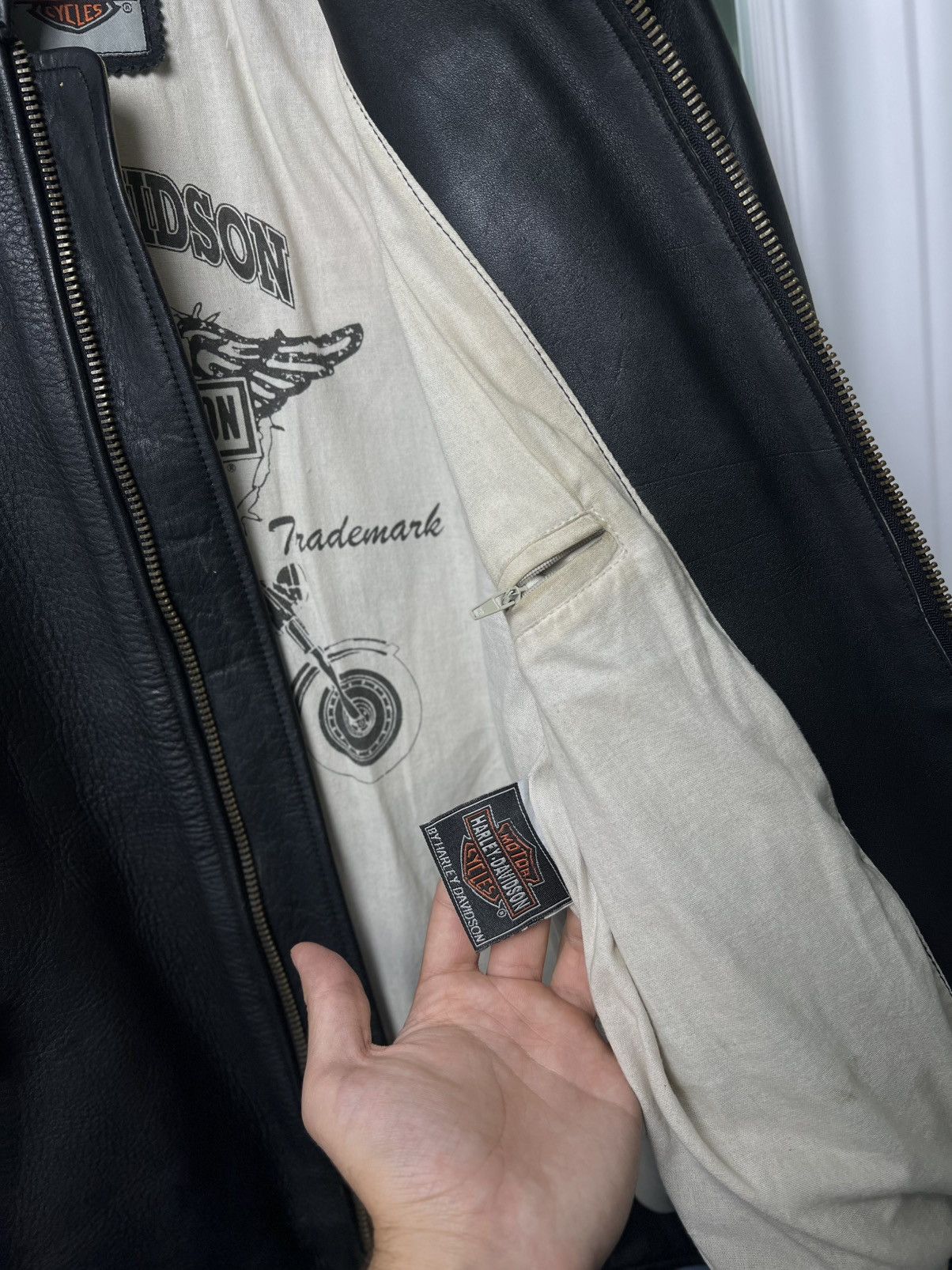 Harley Davidson Harley-Davidson Vintage Leather Jacket Size L USA Black Size US L / EU 52-54 / 3 - 17 Thumbnail