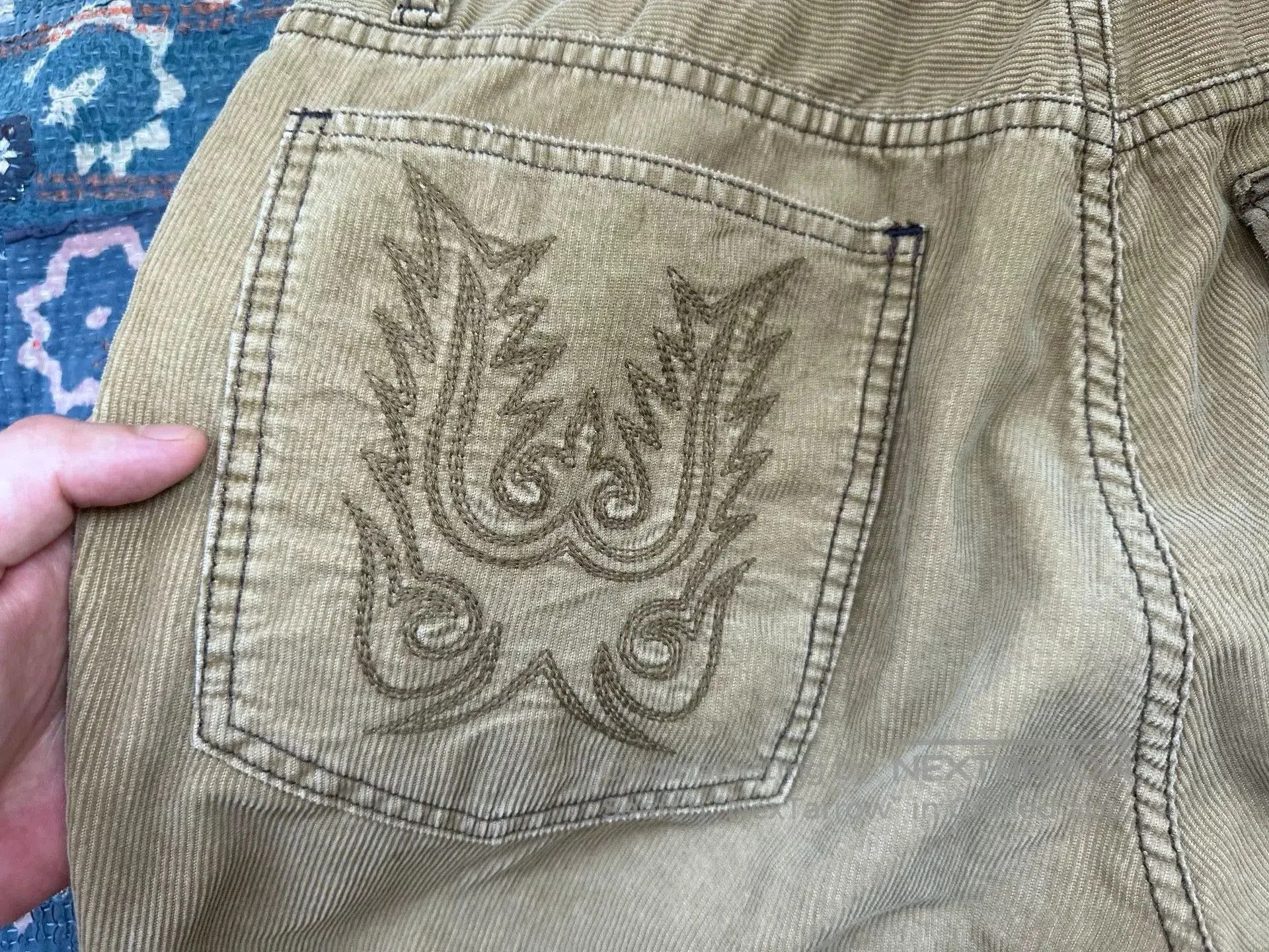 RRL Ralph Lauren rrl western embroidered patchwork denim pants. Size US 32 / EU 48 - 5 Thumbnail