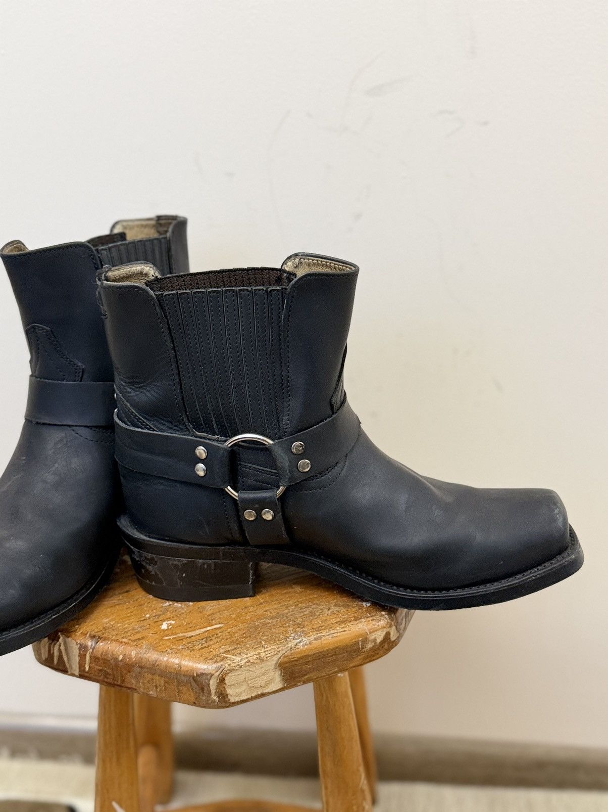 Vintage VTG Avant-Garde Cowboy Western Leather Hype Ankle Zip Boots Size US 10 / EU 43 - 9 Thumbnail
