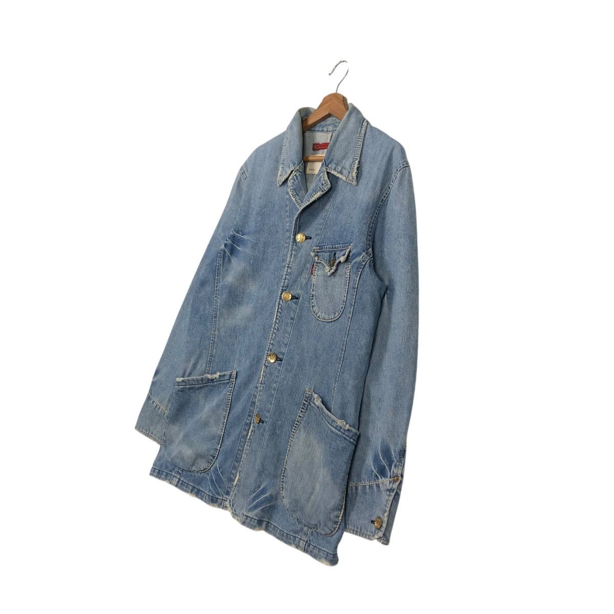 Levi's 🔥VINTAGE CHORE WORKER DENIM JACKET LEVI’S REDLOOP Size US L / EU 52-54 / 3 - 4 Thumbnail