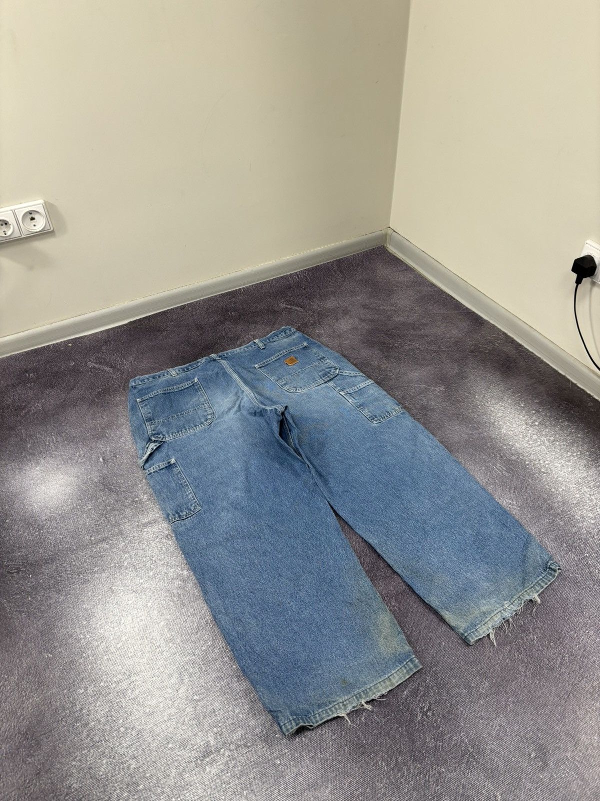 Carhartt Vintage Carhartt Dungaree Fit Faded Blue Denim Baggy Jeans Size US 40 / EU 56 - 3 Thumbnail