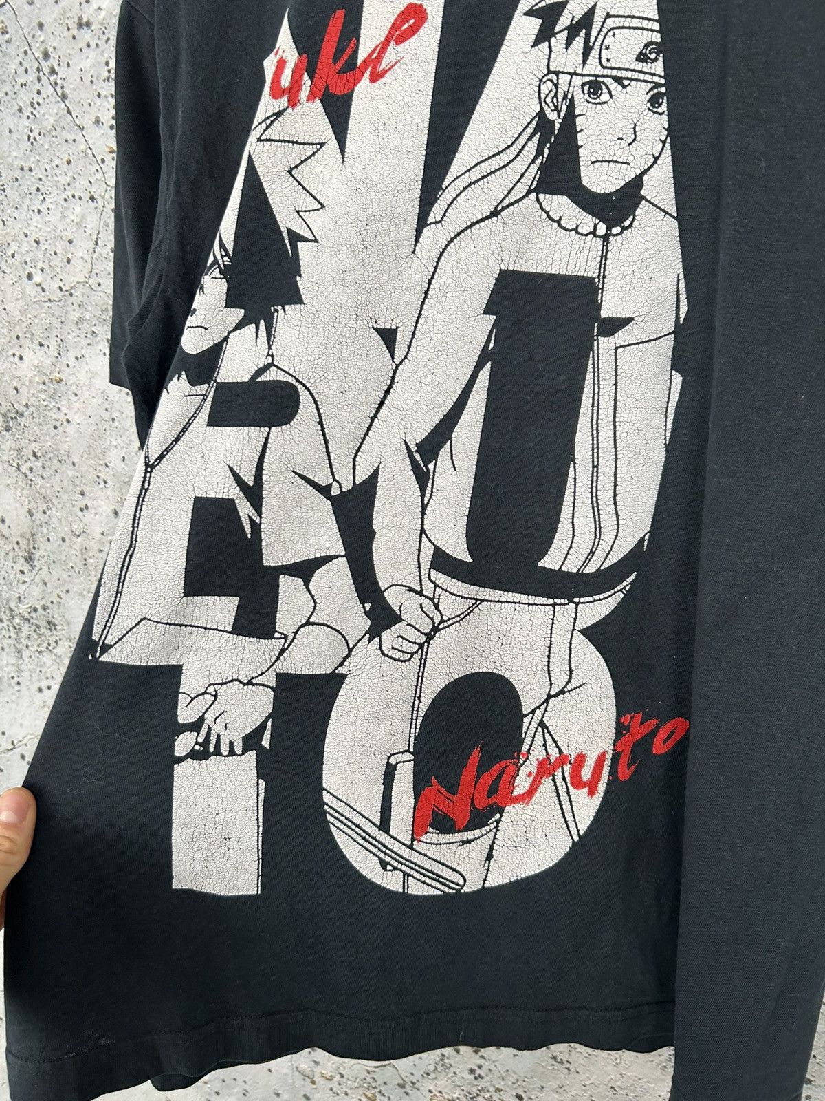 Japanese Brand Vintage Bandai Naruto 2002 Archive Anime Graphic Tee Rare Size US L / EU 52-54 / 3 - 4 Thumbnail