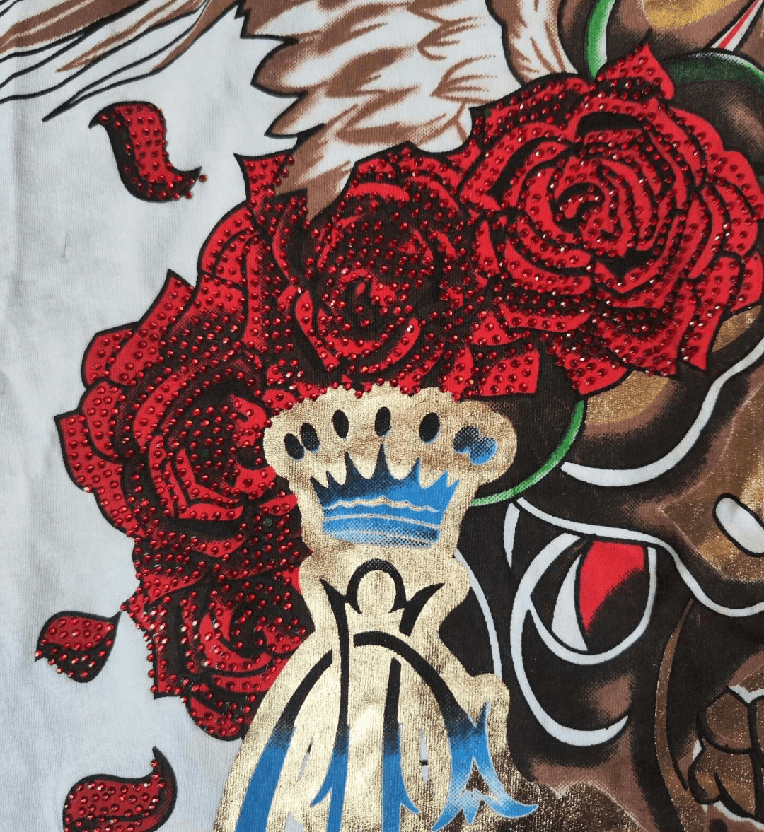 Ed Hardy ed hardy christinan audigier skull flowers grunge tshirt Size US XXL / EU 58 / 5 - 5 Thumbnail