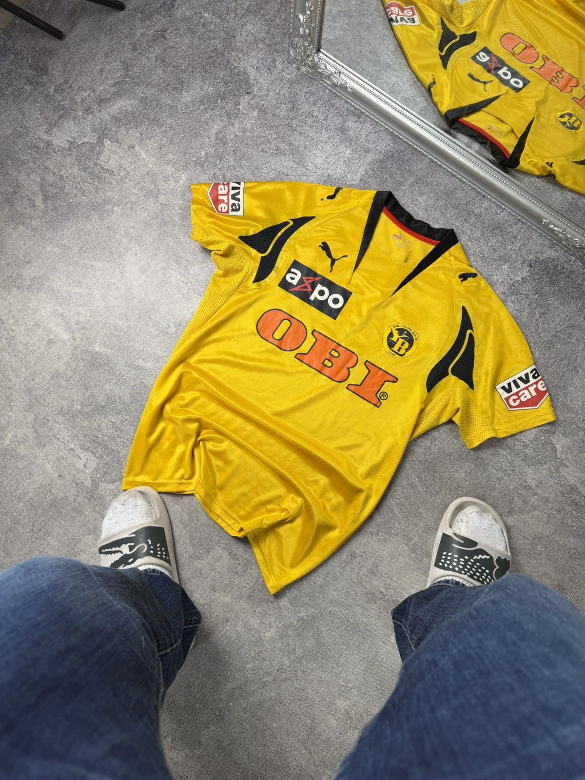 Puma Puma BSC Young Boys 2000s Home Jersey / OBI Sponsor Patch Size US M / EU 48-50 / 2 - 1 Thumbnail