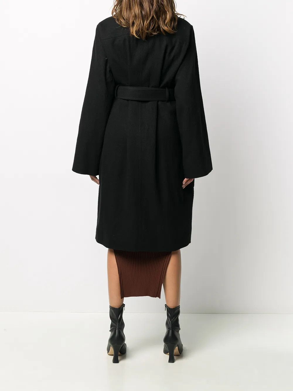 Rick Owens o1y0126 Trench Coat in Black Size XS / US 0-2 / IT 36-38 - 3 Thumbnail