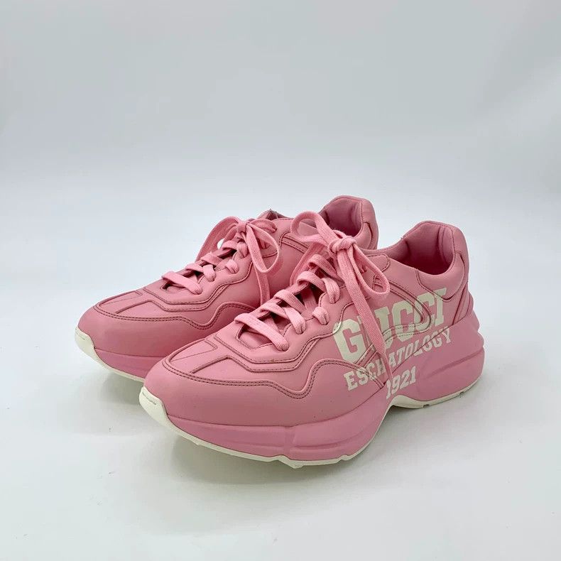 Gucci Gucci Pink thick-soled dad shoes casual shoes 2502-Nextarro Size US 7 / EU 40 - 1 Thumbnail