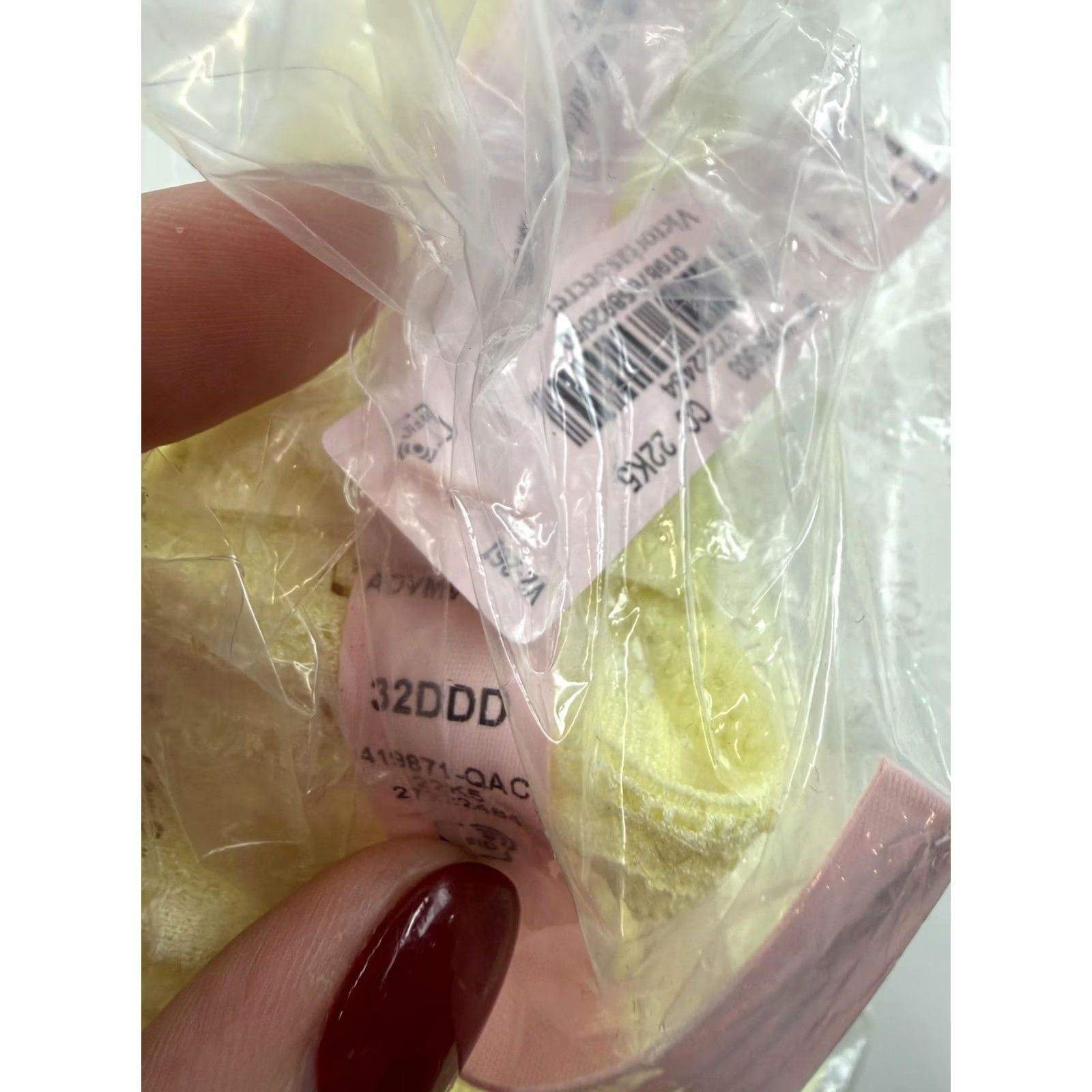 Victoria's Secret Victoria'S Secret Womens 32DDD Yellow Lace Underwire Padded Bra Size ONE SIZE - 4 Thumbnail