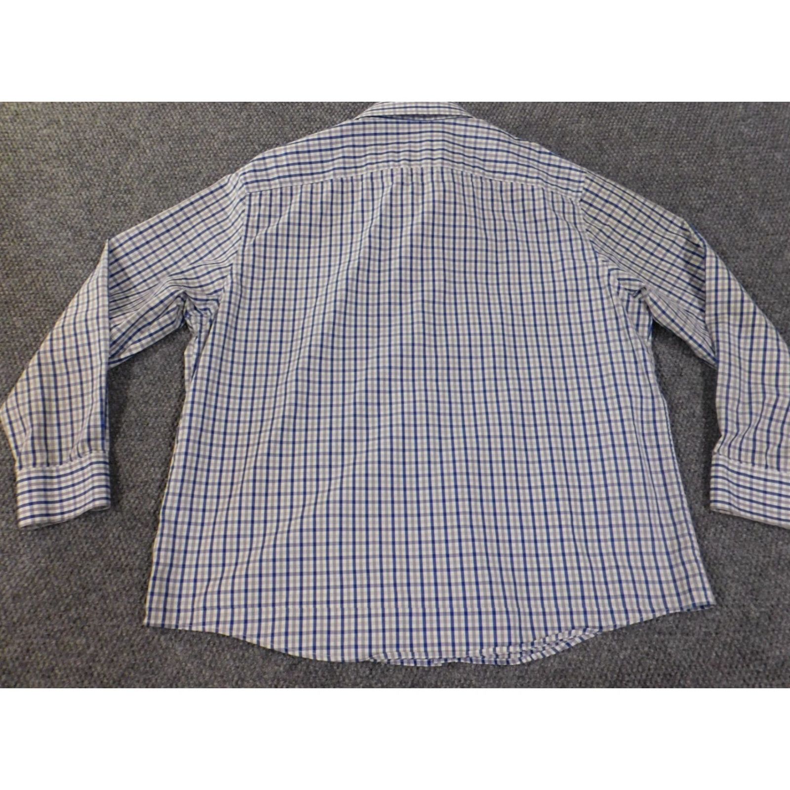 UNTUCKit UNTUCKit Shirt 3XL Long Sleeve Blue Mens Button-Up Collared Classic Business Casual Shirt Size US XXL / EU 58 / 5 - 7 Thumbnail