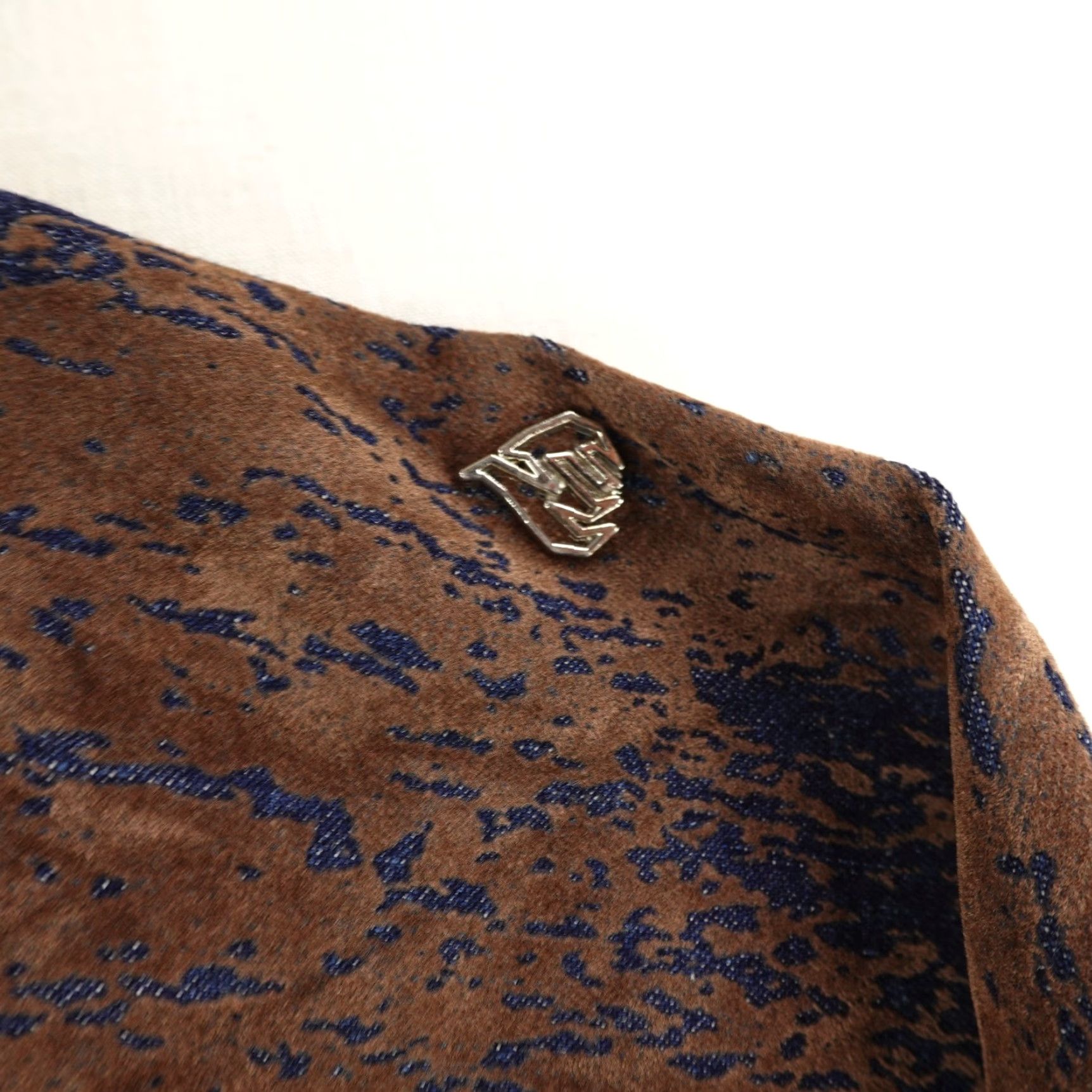 Denime VINTAGE Johnny Blaze Denim Jacket Men 2XL Brown Casual Hip Hop 90s Size US 39 - 5 Thumbnail
