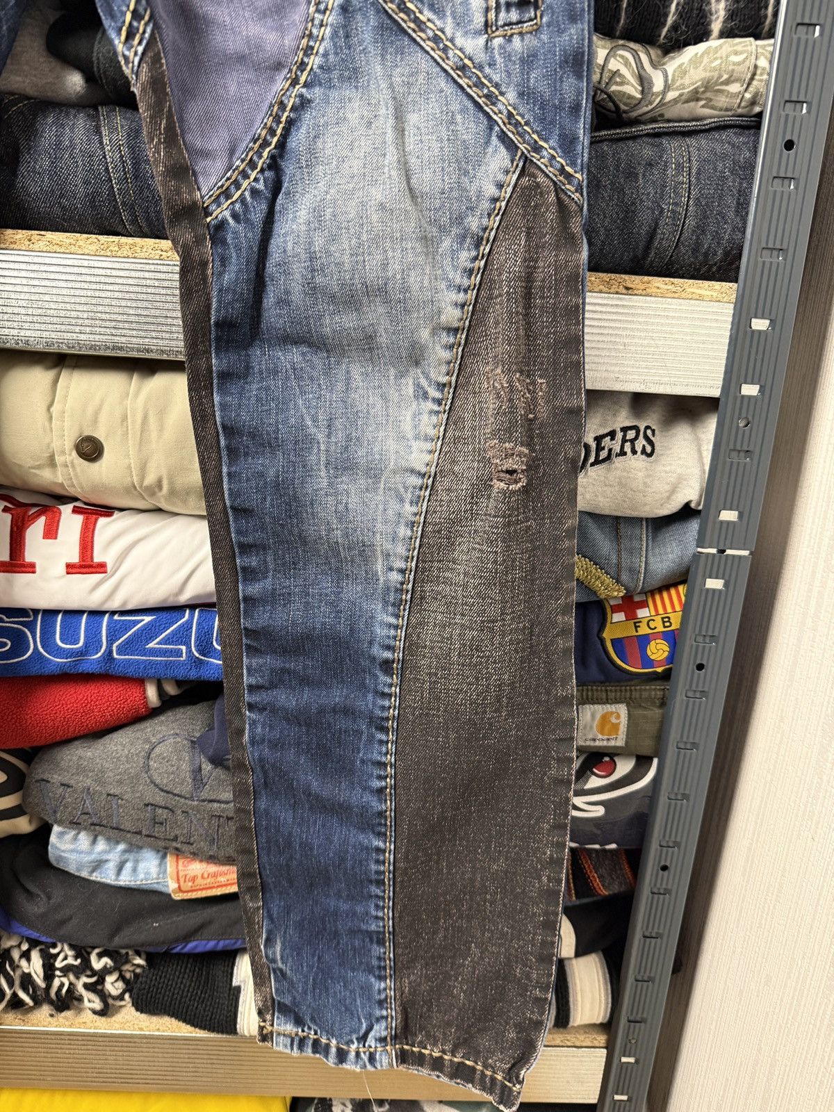 If Six Was Nine Vintage y2k Kapital style patchwork jeans avant garde Y2k Size US 32 / EU 48 - 7 Thumbnail
