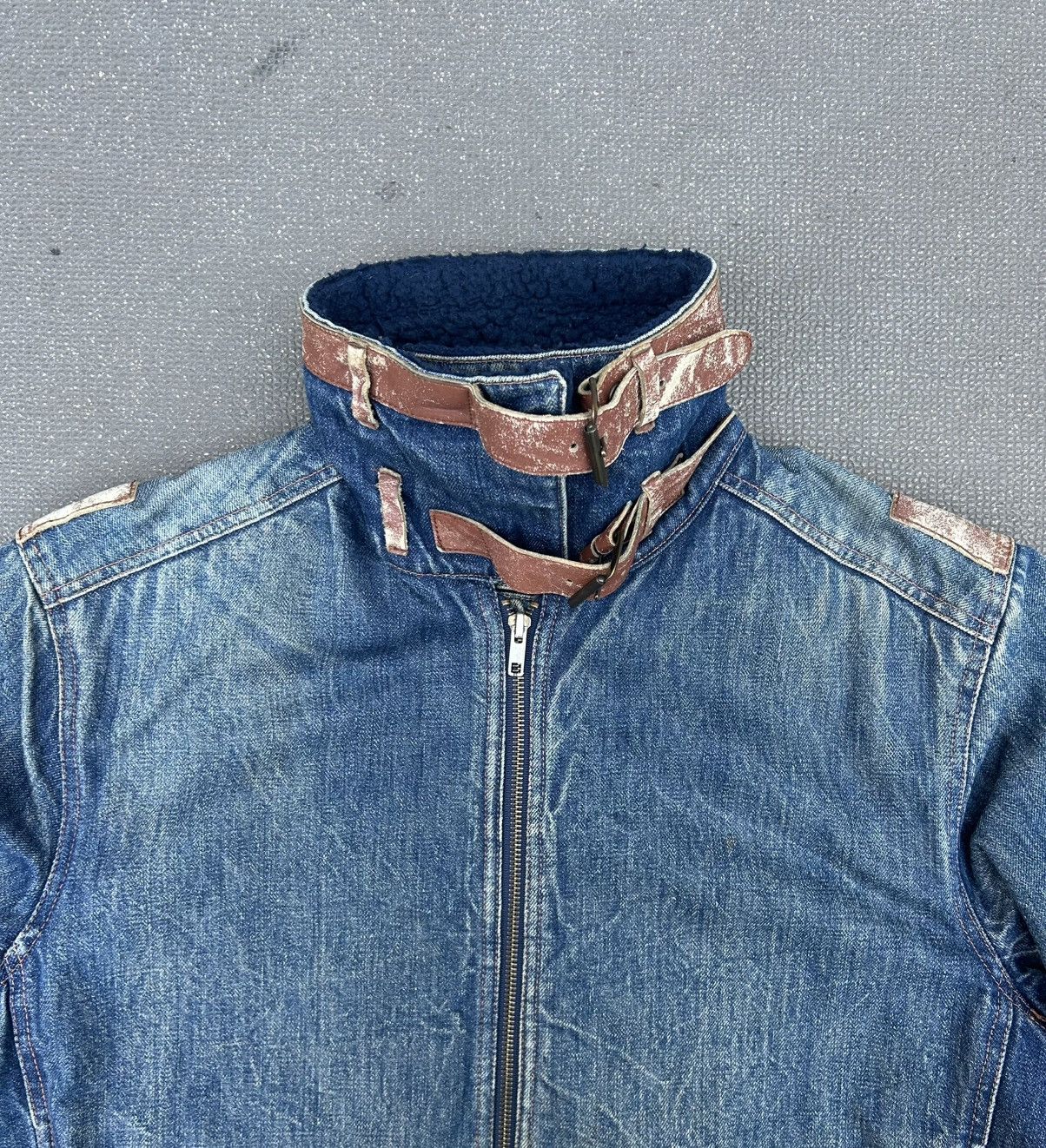 Emporio Armani Emporio Armani 80s Denim B-3 Military Flight / Work Jacket Size US L / EU 52-54 / 3 - 3 Thumbnail