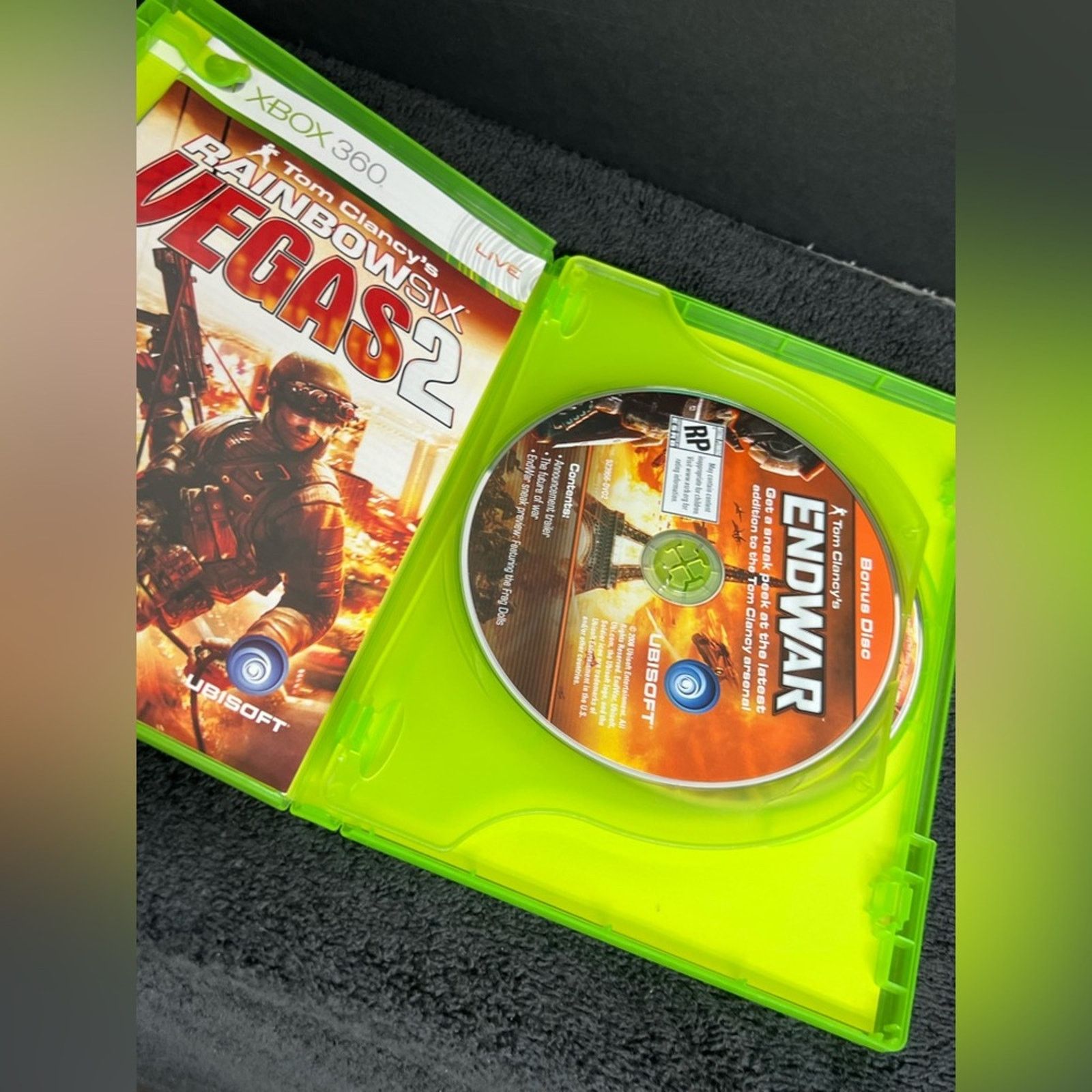 Microsoft Tom Clancys Rainbow Six Vegas 2 Xbox 360 Complete Bonus Disc Size ONE SIZE - 4 Thumbnail
