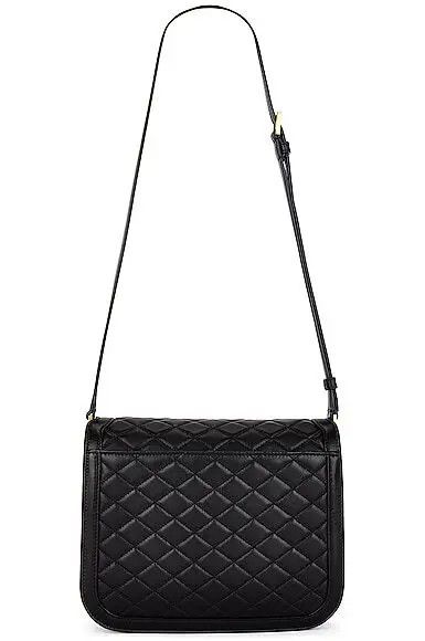 Saint Laurent Paris o1bcso1str1225 Size:OS/Solferino Supple Satchel in Black Size ONE SIZE - 2 Thumbnail