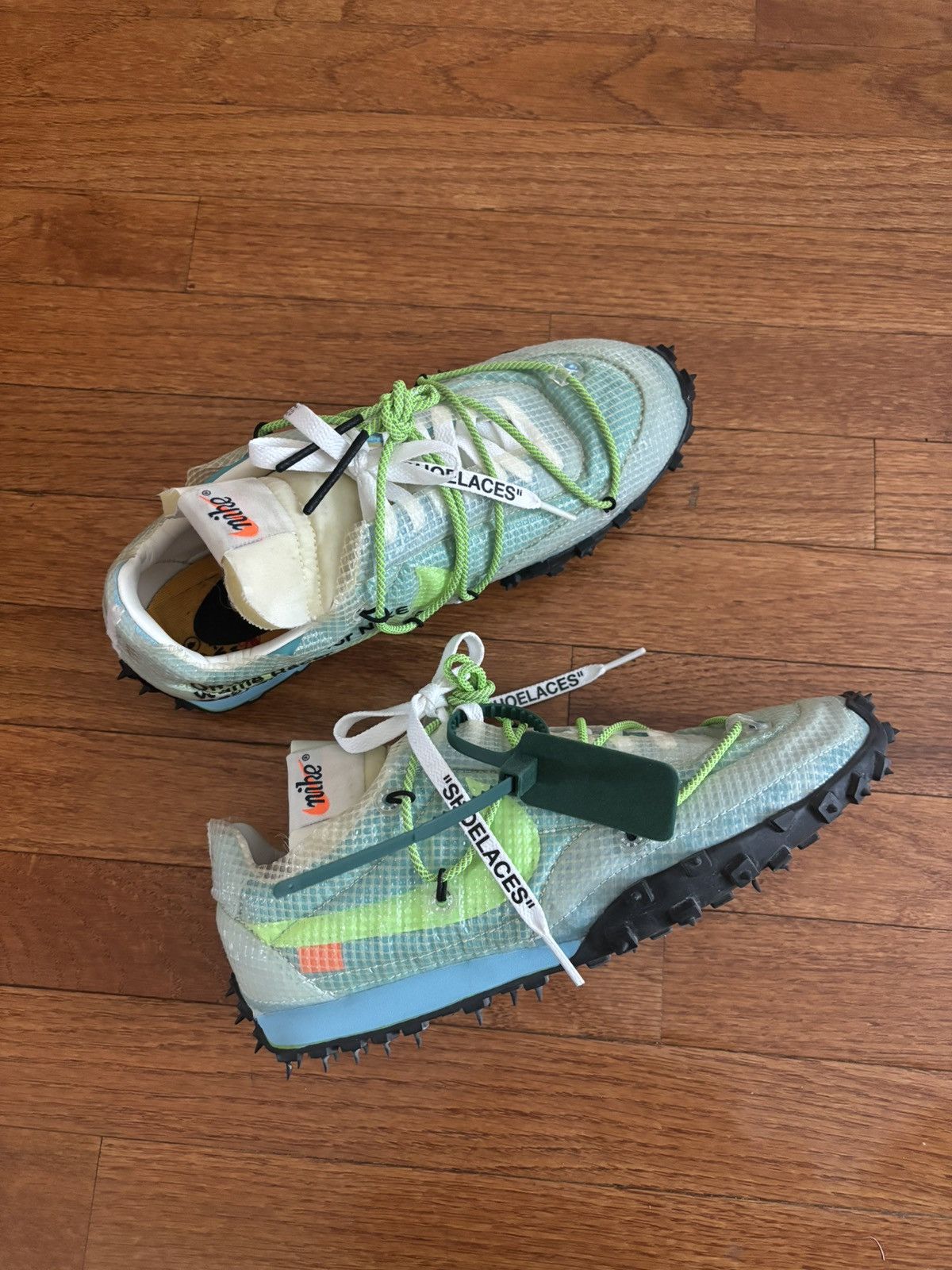 Nike × Off-White Off-White x Nike Wmns Waffle Racer 'Vivid Sky' 2019 size 10 Size US 10 / IT 40 - 1 Thumbnail