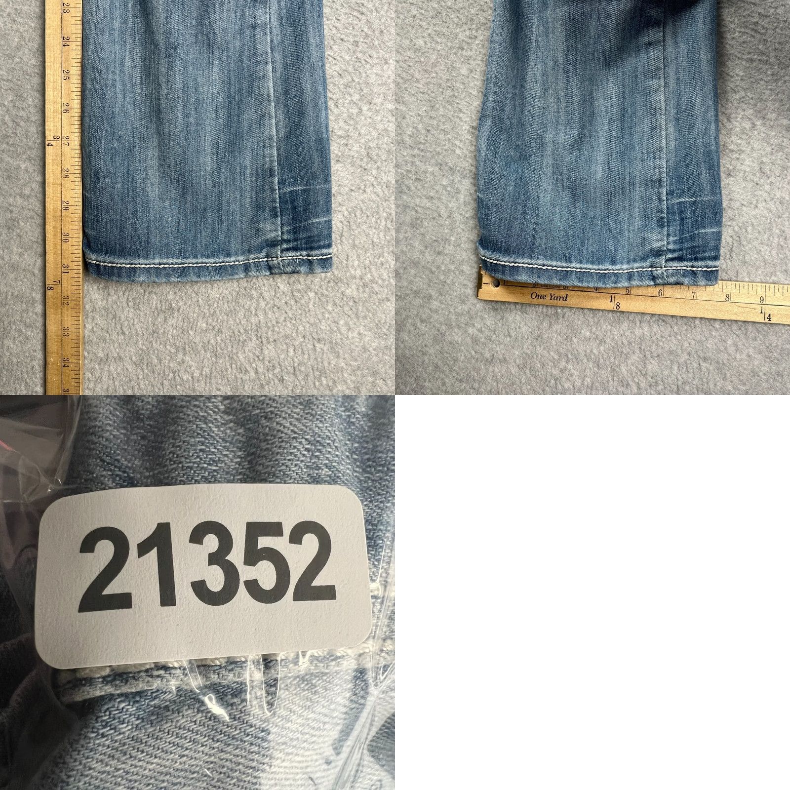 Vintage Buckle BKE Carter Jeans Stretch Denim 30x31 Men Blue Pants Thick Stitch Size US 30 / EU 46 - 8 Thumbnail