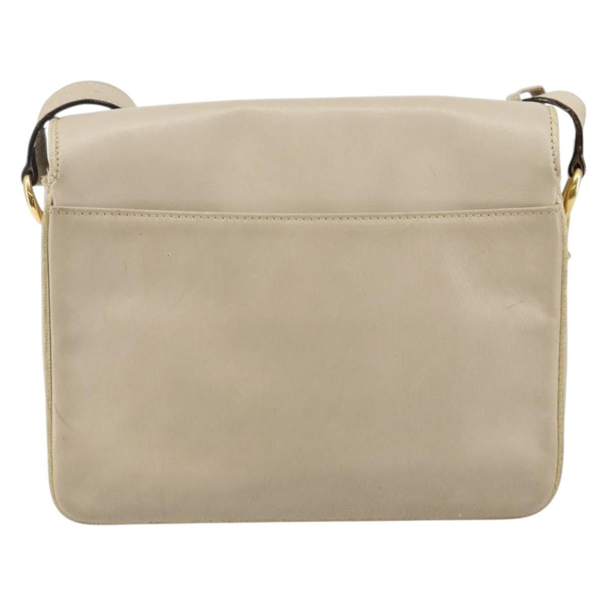 Celine CELINE Shoulder Bag Leather Beige Gold Size ONE SIZE - 3 Thumbnail