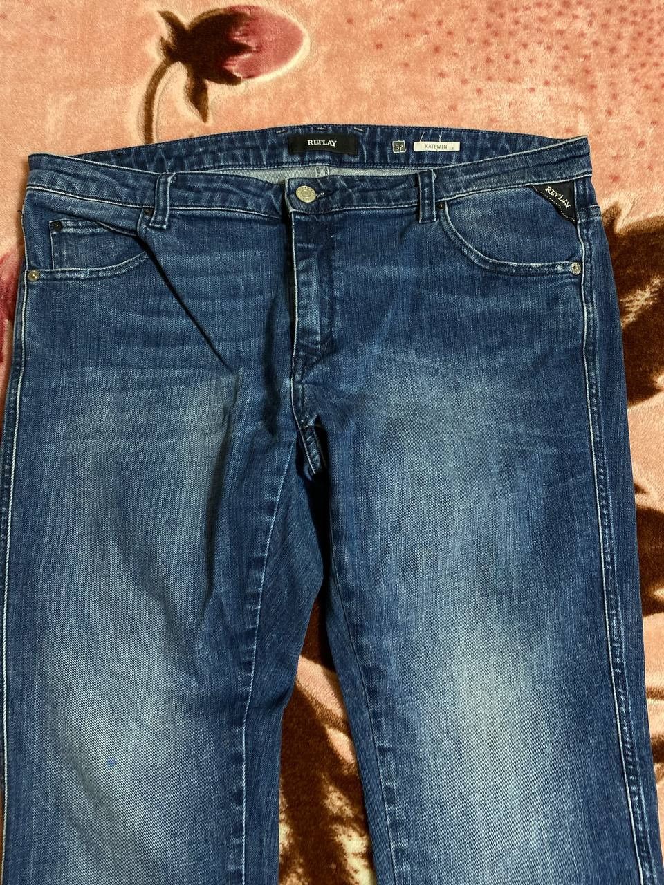 Japanese Brand Vintage Dirty Baggy Faded Jean Japan Avant Garde Style Size US 32 / EU 48 - 6 Thumbnail