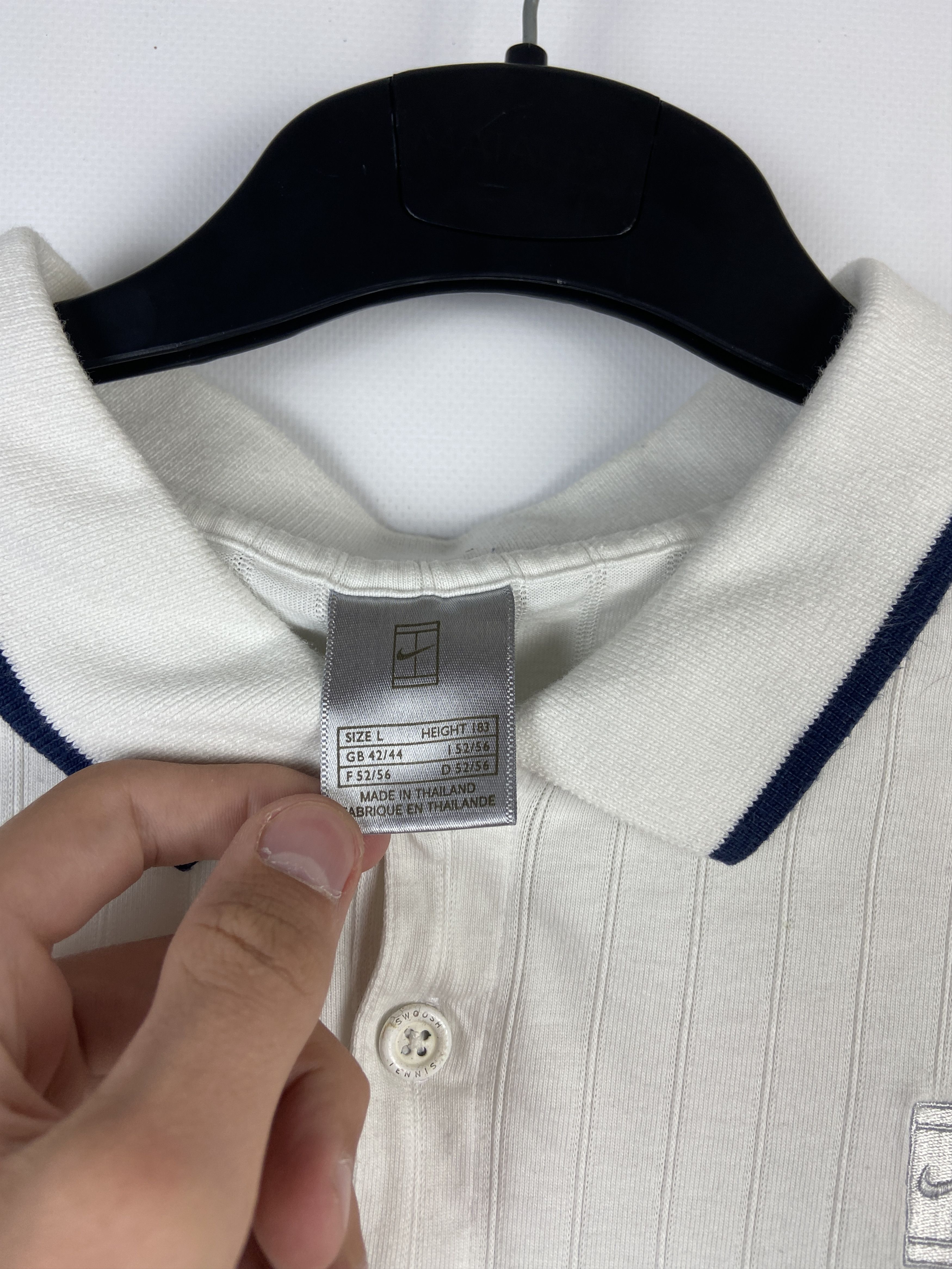 Nike × Vintage Vintage Nike Court Polo Shirt Size US L / EU 52-54 / 3 - 4 Thumbnail