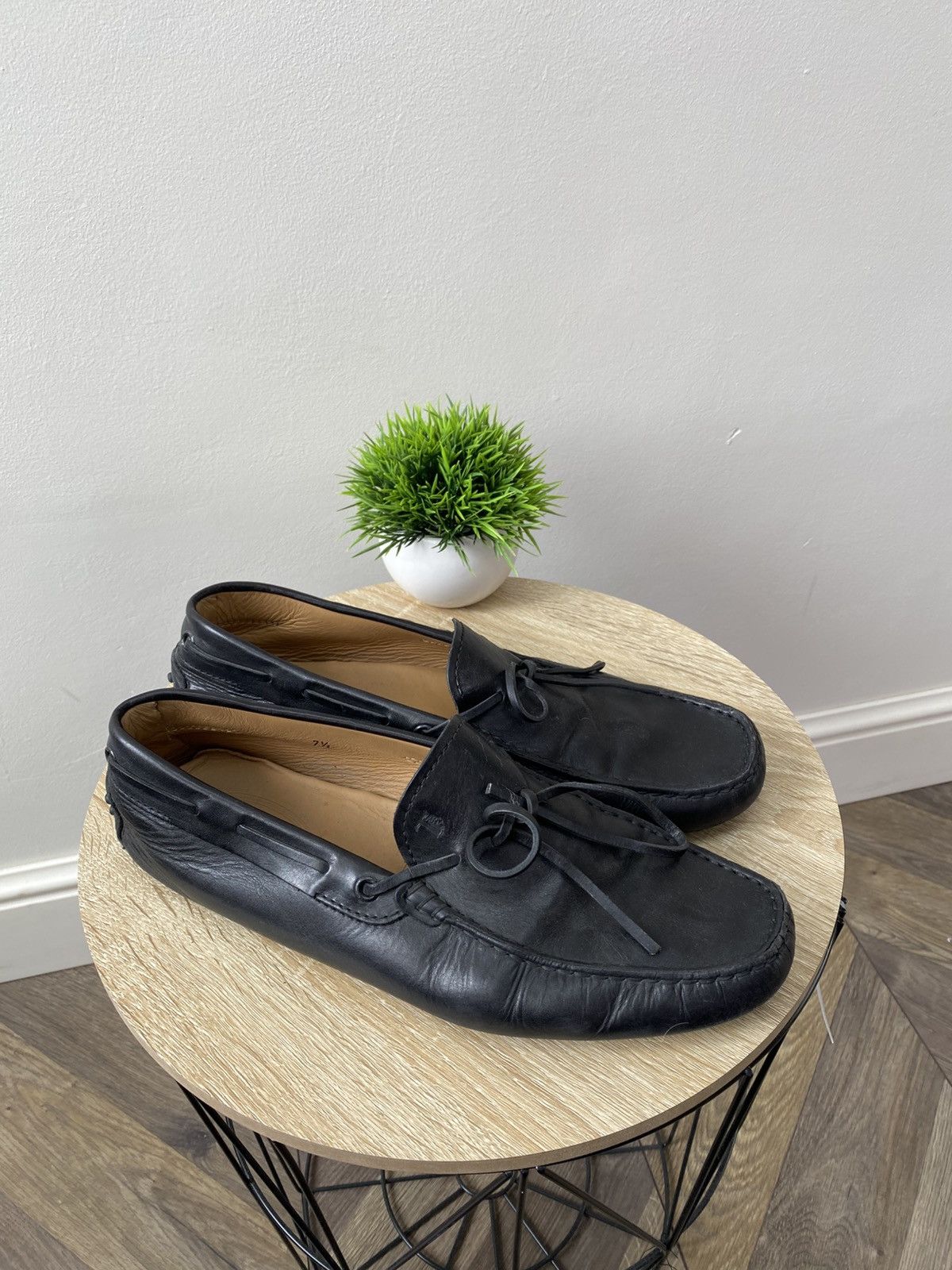Tod's Vintage Tod's Mens Black Textured Leather Loafers Size US 9 / EU 42 - 2 Thumbnail