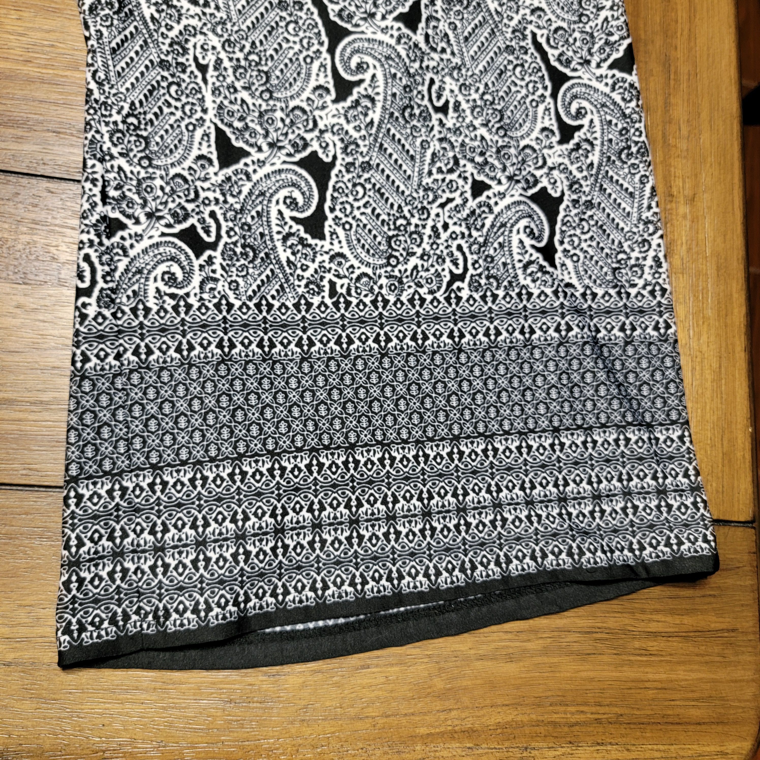 Other Zac & Rachel Woman B&W Paisley Pants - Size 2X Size 36" / US 14 / IT 50 - 3 Thumbnail