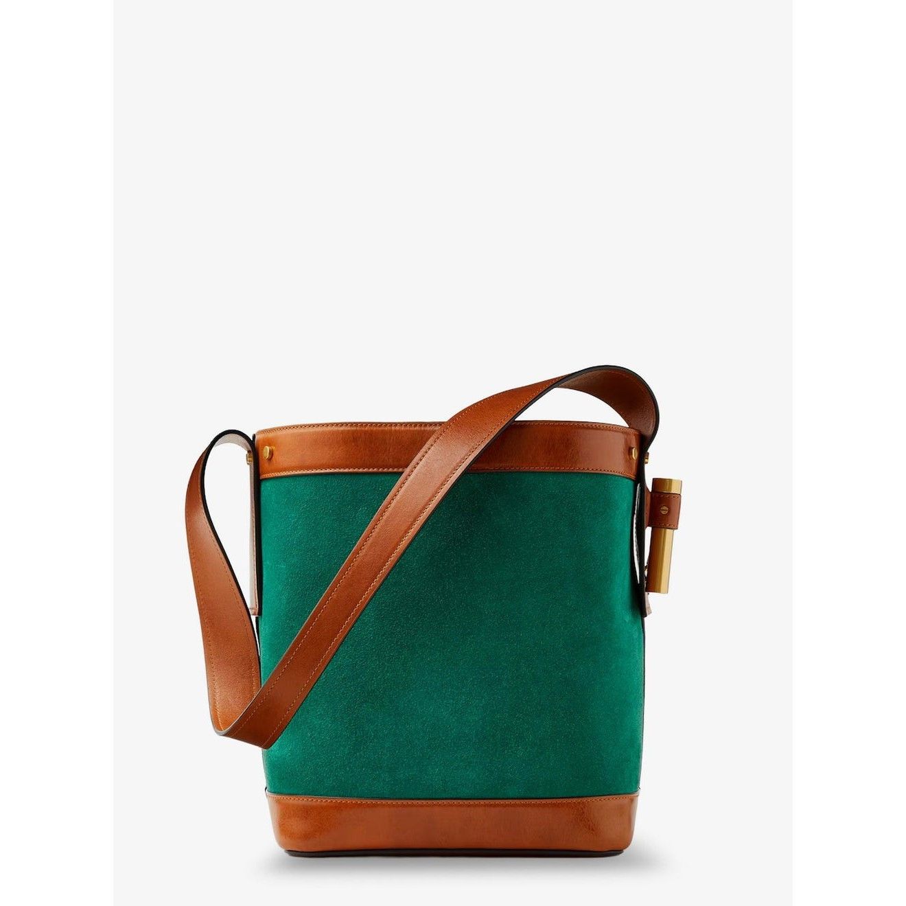 Versace VERSACE Pivot Small Green Suede Bucket Bag New & Authentic Size ONE SIZE - 2 Thumbnail