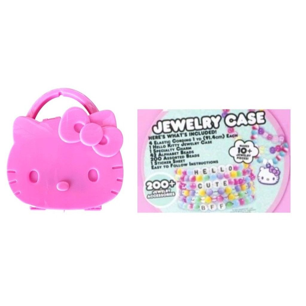 Japanese Brand New Sanrio Hello Kitty Pink Jewelry Case With Acessories Cra Size ONE SIZE - 1 Thumbnail