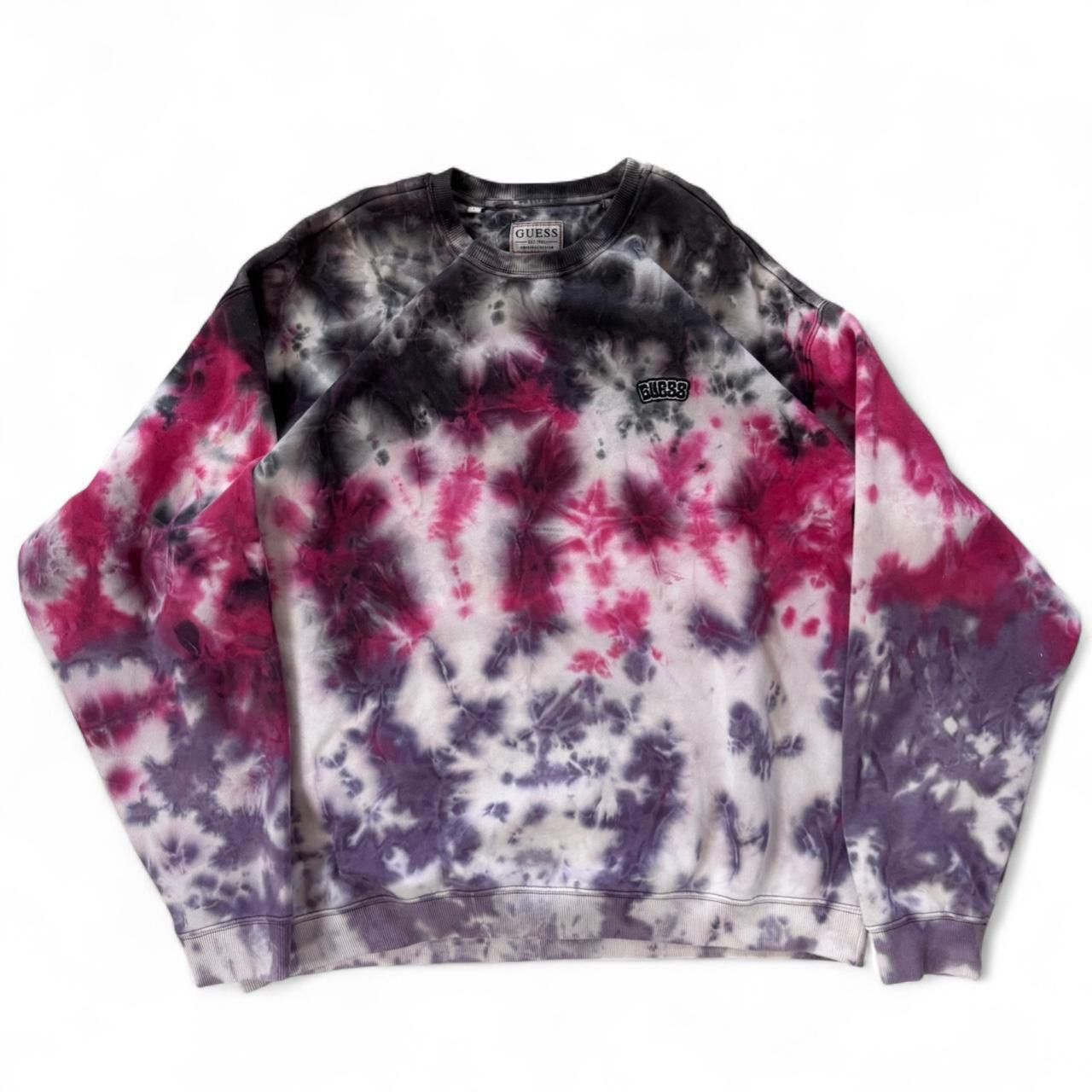 Guess Tie Dye Guess Crewneck Size US L / EU 52-54 / 3 - 1 Thumbnail