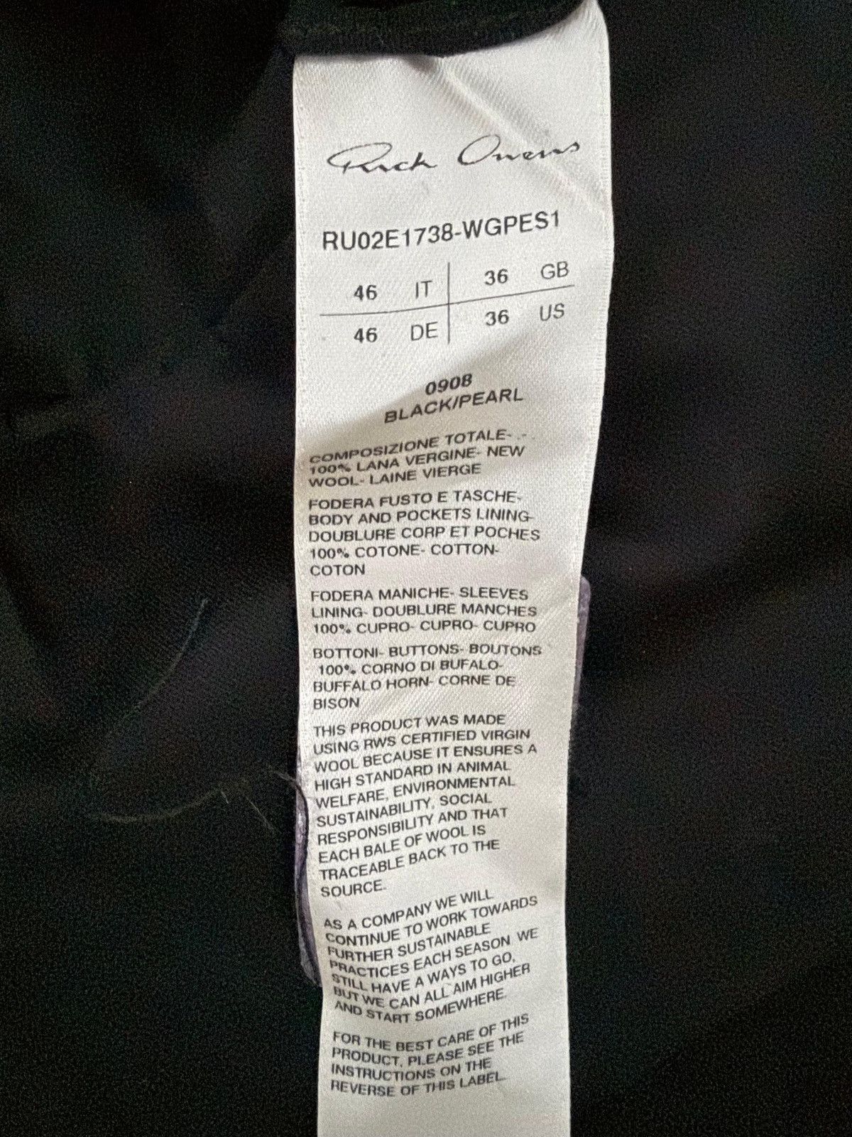 Rick Owens FW25 Alice studded blazer Size 46R - 5 Thumbnail