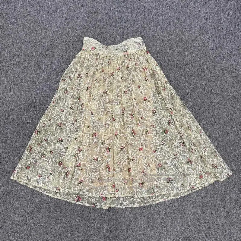 Miu Miu Miu Miu Yellow Silk Women’s Skirt . Size 22" - 2 Thumbnail