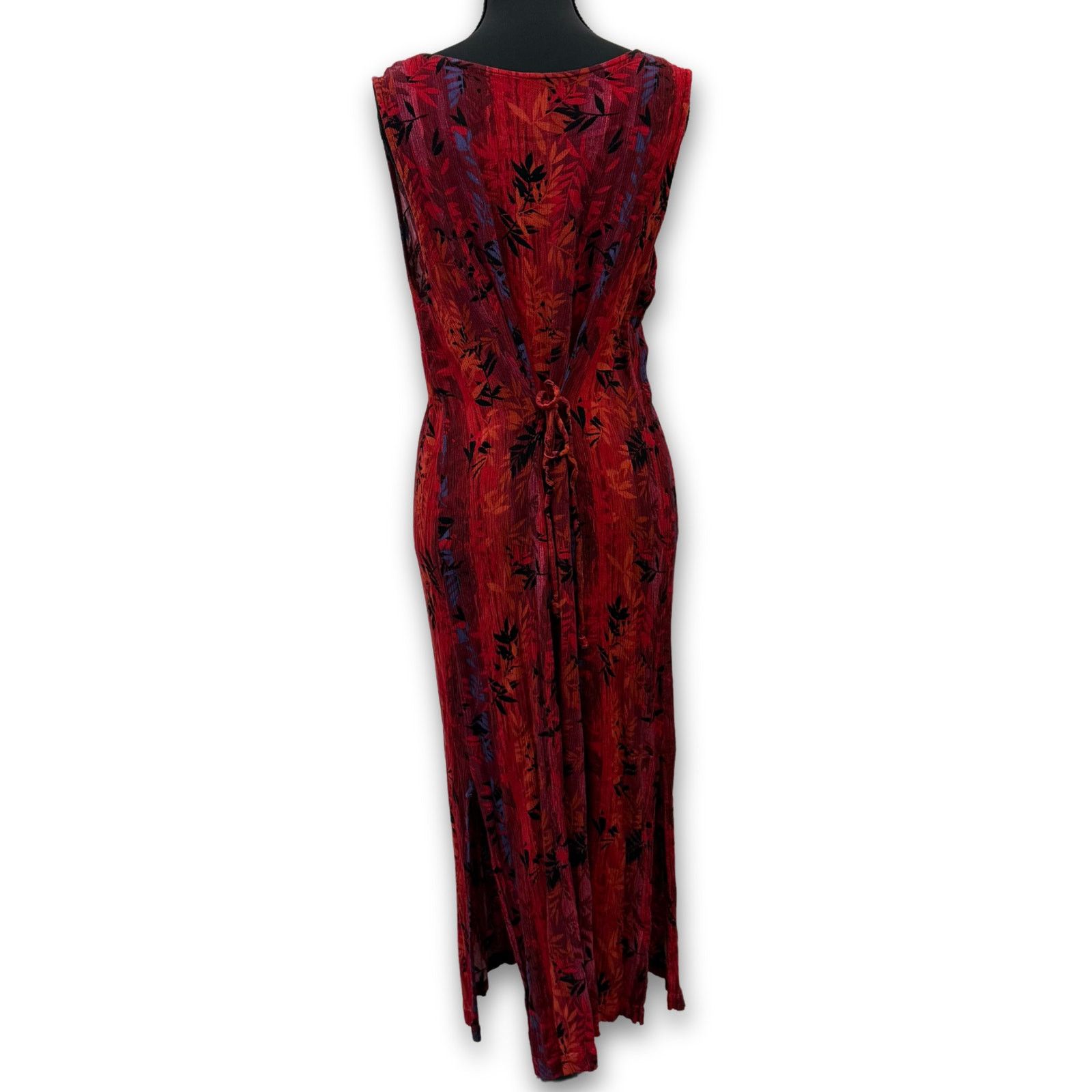 Vintage Vintage Sleeveless Floral Maxi Dress | Sag Harbor Size XL / US 12-14 / IT 48-50 - 2 Thumbnail