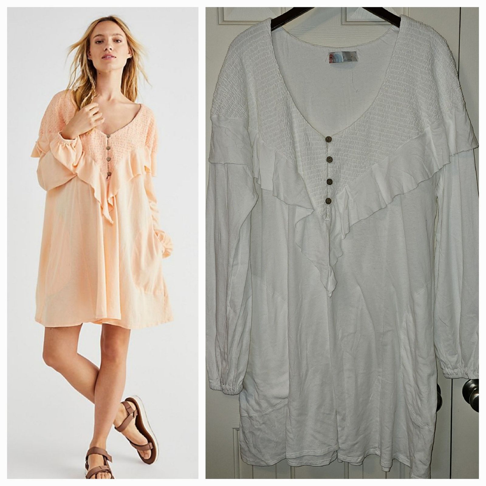 New Free People BEACH Aurora Mini Dress $88 free-est LARGE